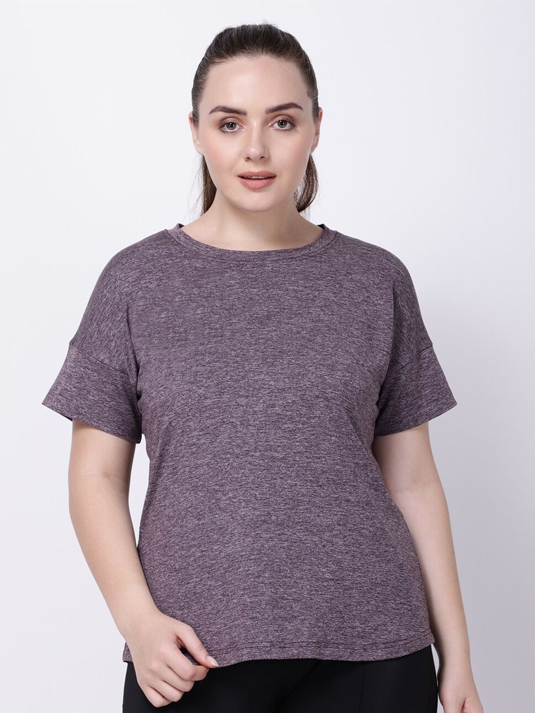 STUDIOACTIV Women Purple T-shirt Price in India