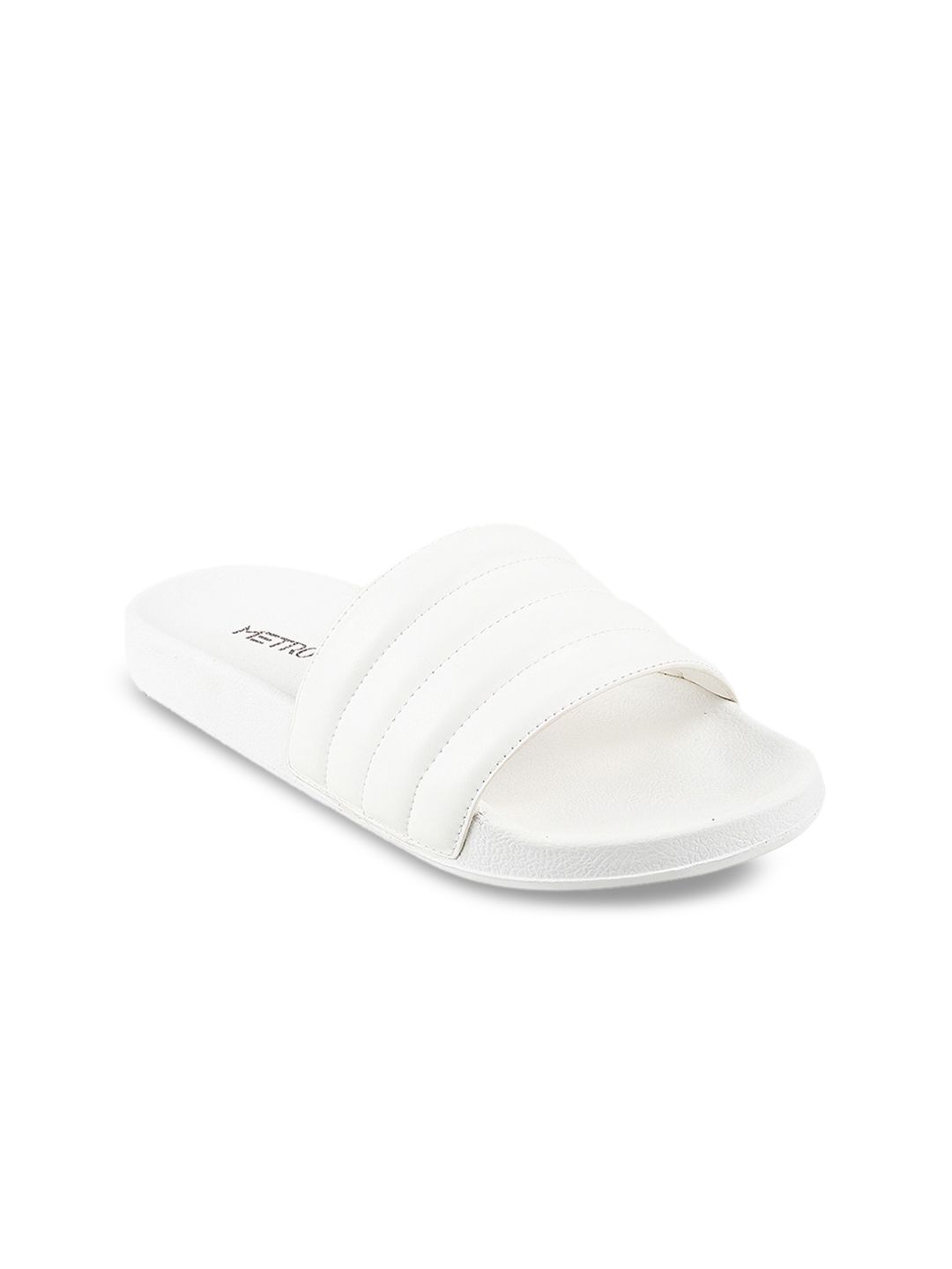 Metro Women White Sliders Price in India