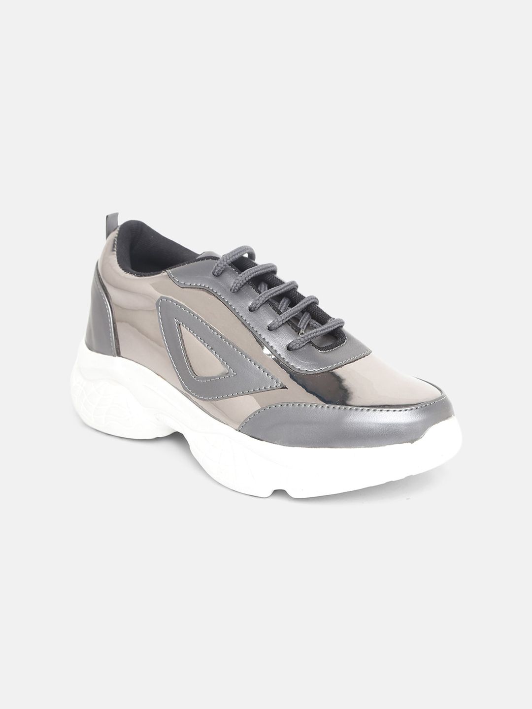 EVERLY Women Grey Colourblocked Sneakers Price in India