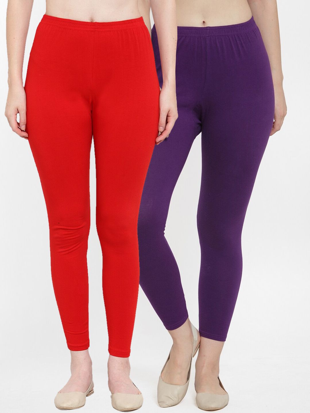 Jinfo Women Pack Of 2 Ankle-Length Leggings Price in India