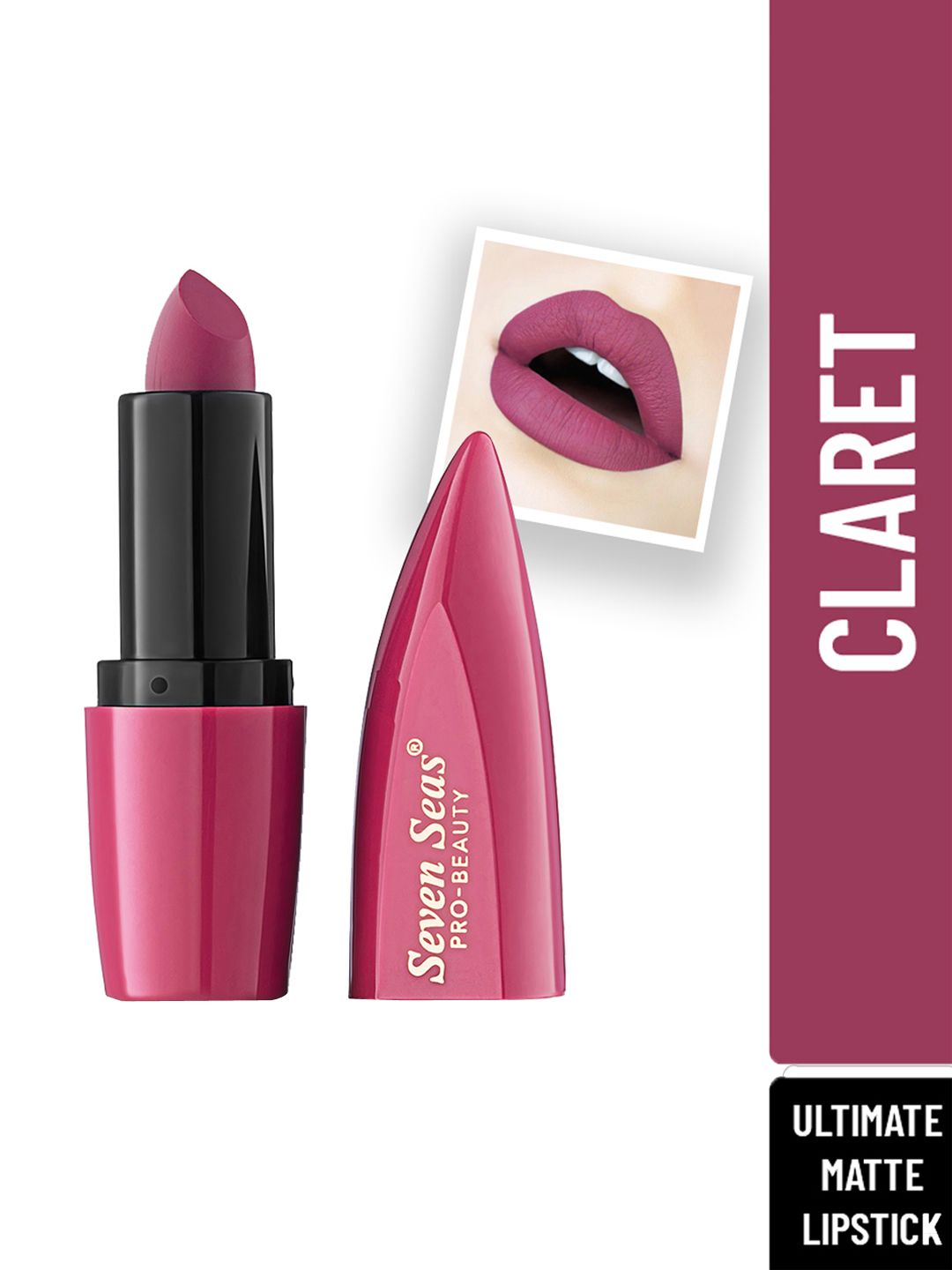 Seven Seas Purple Ultimate Matte Lipstick-Claret Price in India