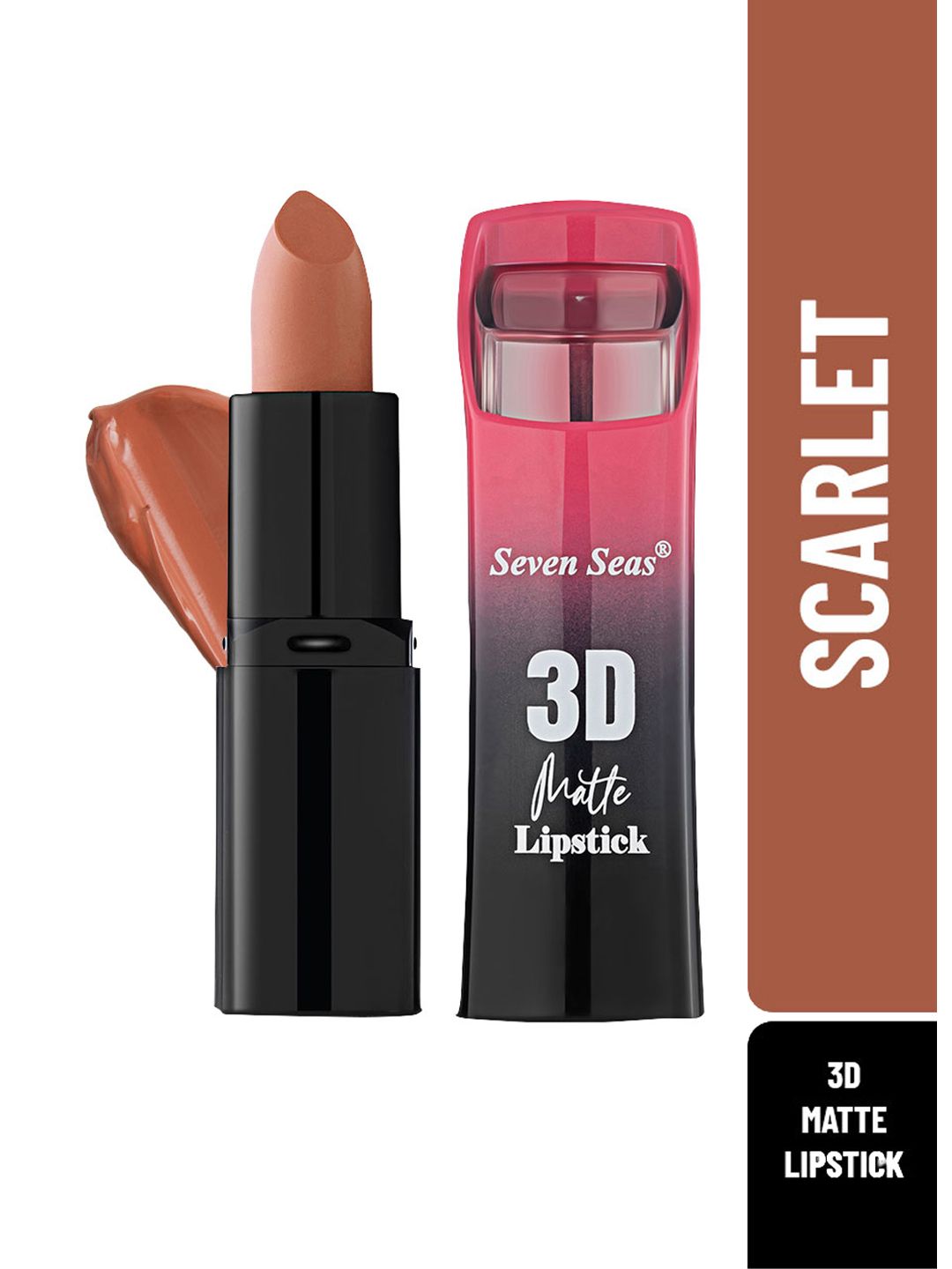 Seven Seas 3D Matte Lipstick 3.8 g - Scarlet 313 Price in India