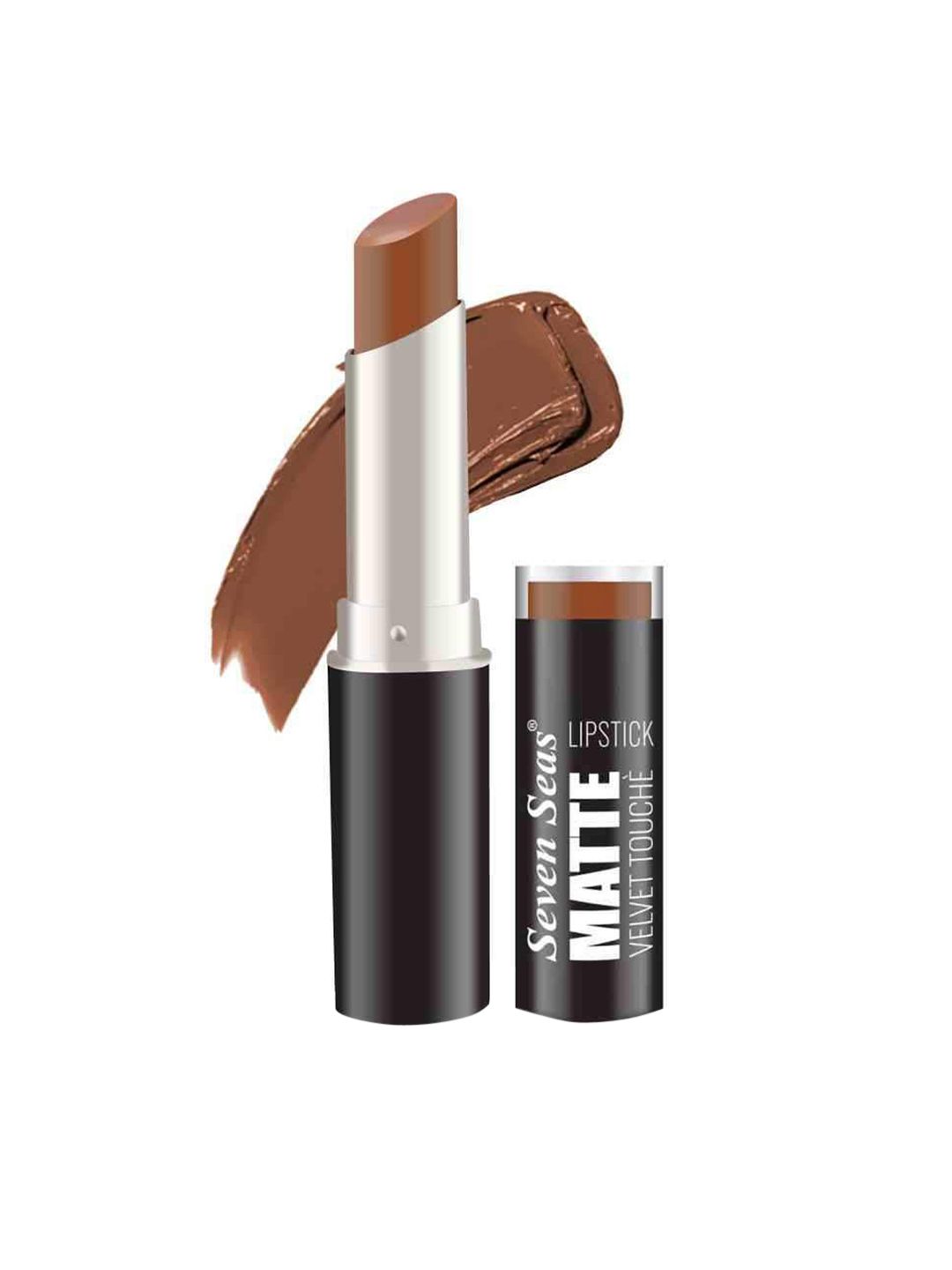 Seven Seas Brown Matte Velvet Touch Lipstick -Hazelnut Price in India