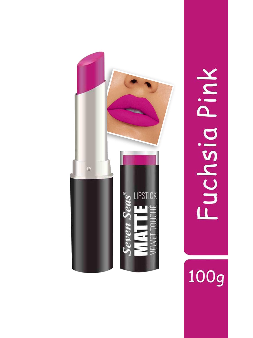 Seven Seas Pink Matte Velvet Touch Lipstick- Fuchsia Pink Price in India