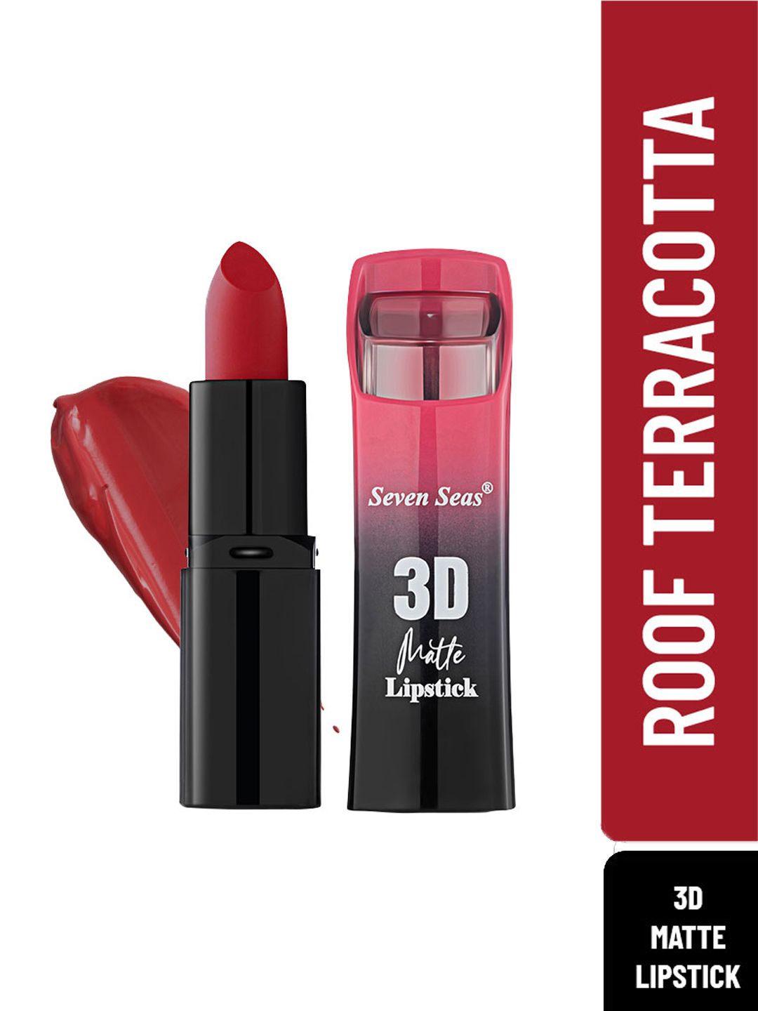 Seven Seas Red 3D Matte Full Coverage Lipstick - Roof Terracotta Price in India