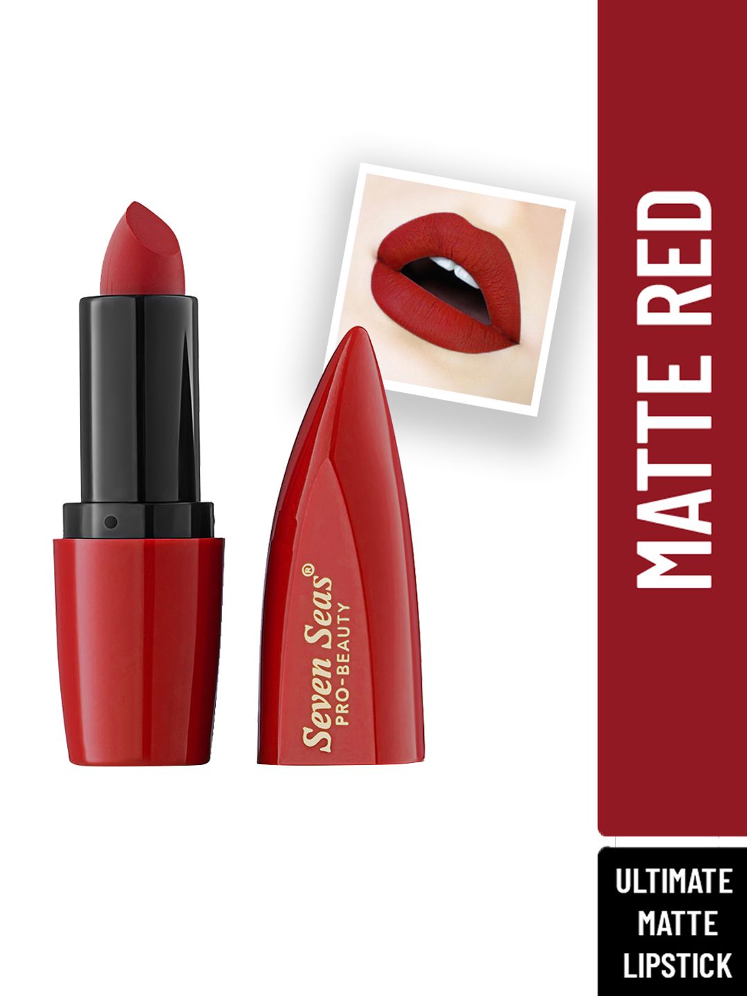 Seven Seas Ultimate Lipstick - Matte Red Price in India