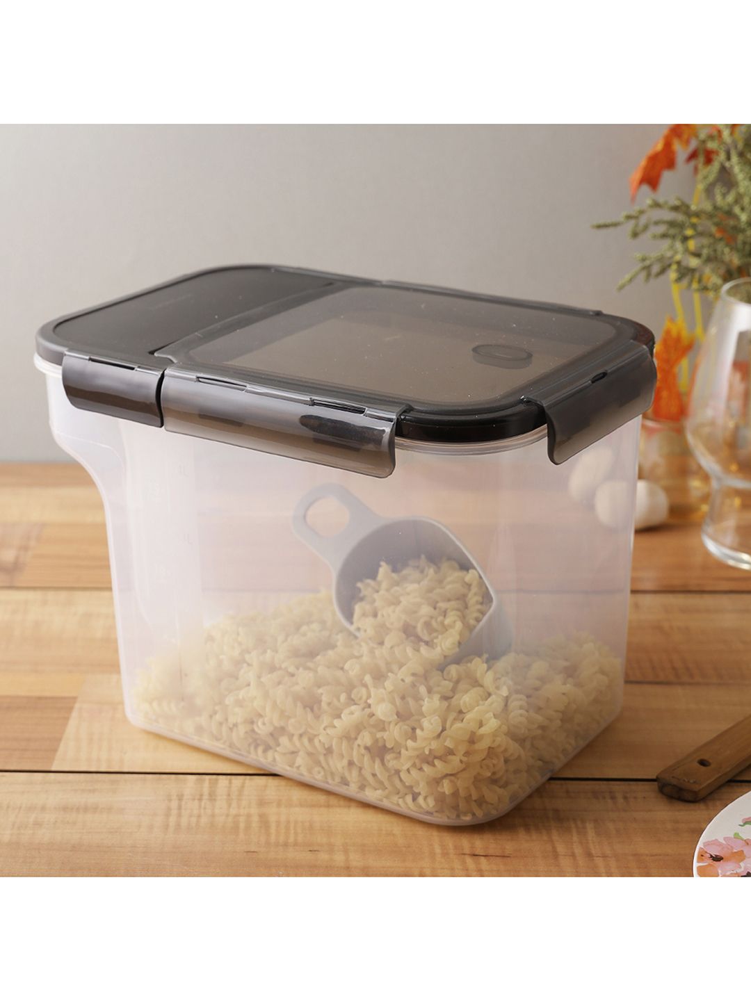 Lock & Lock Transparent Airtight Food Storage Container With Scoop Price in India