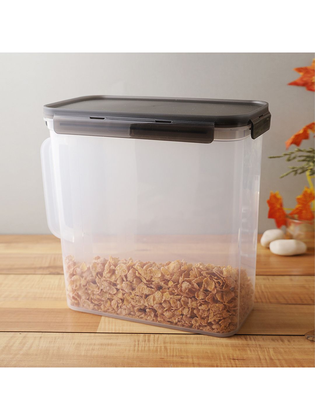 Lock & Lock Transparent & Black Pantry Airtight Food Storage Container Price in India