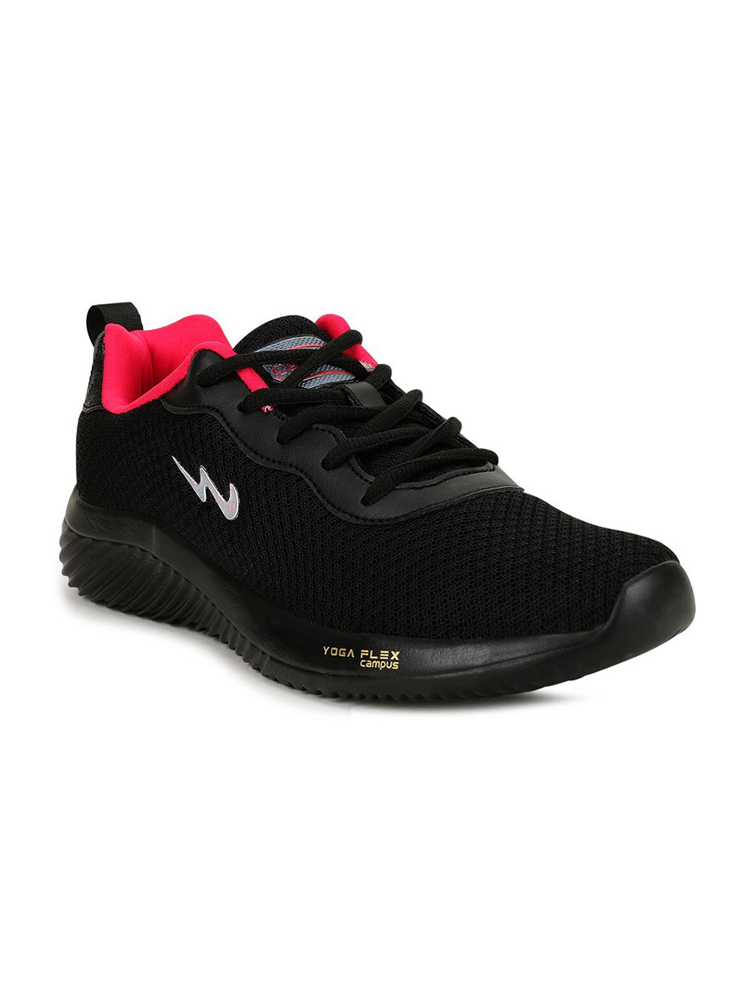 Campus Women Black & Red Running Shoes Price in India