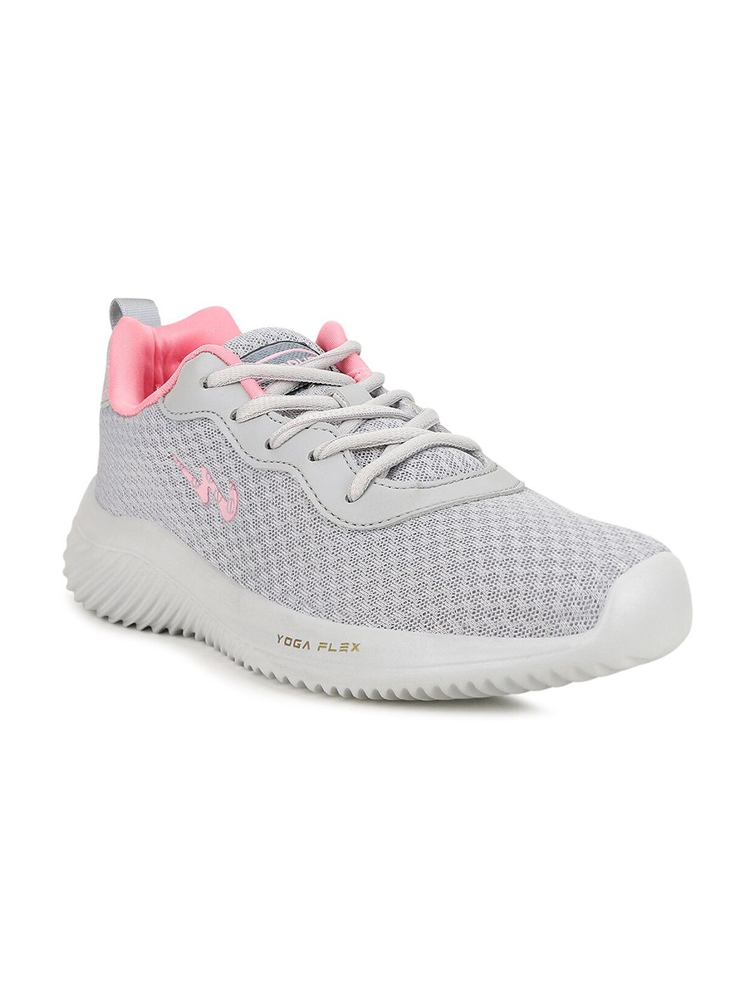 Campus Women Grey & Pink Yoga Flex Memory Tech Lite Mesh Running Shoes Price in India