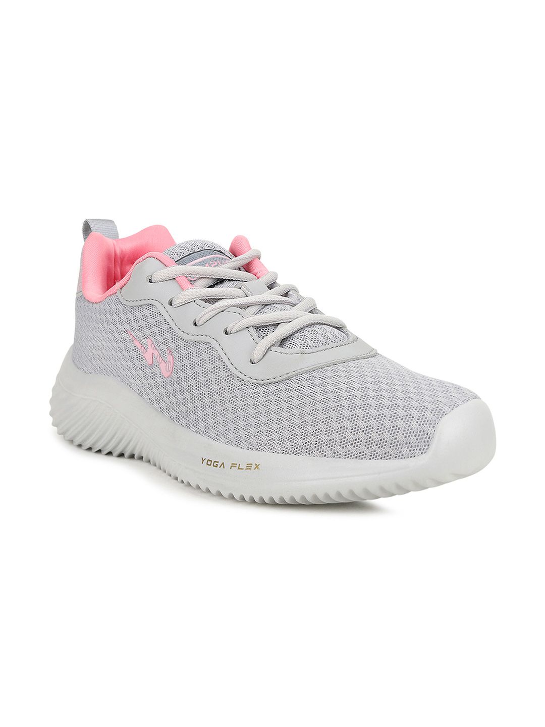 Campus Women Grey & Pink Yoga Flex Memory Tech Lite Mesh Running Shoes