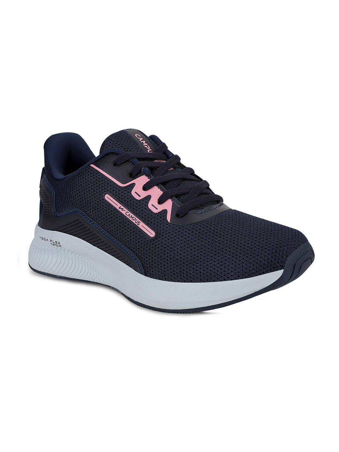 Campus Women Navy Blue Mesh Running Shoes Price in India