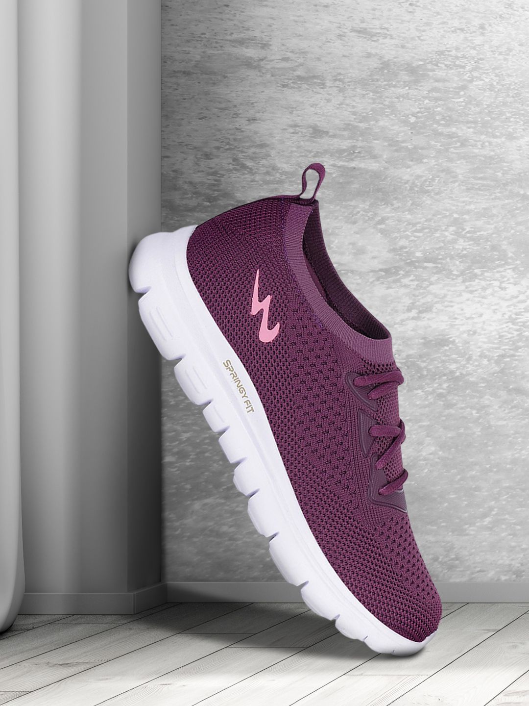 Campus Women Purple Mesh Running Shoes Price in India