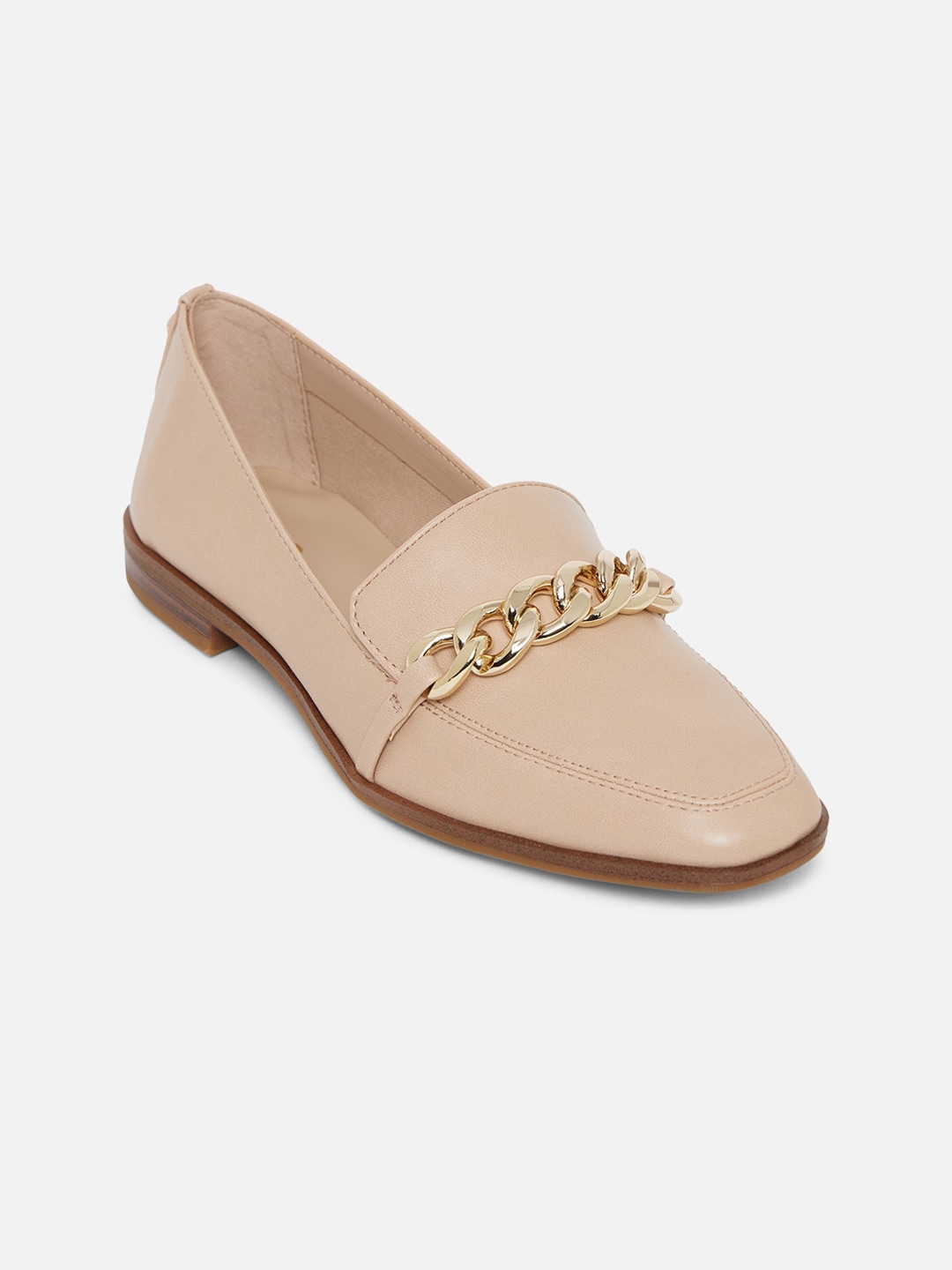 ALDO Women Beige Woven Design Loafers With Western Embellishments Price in India