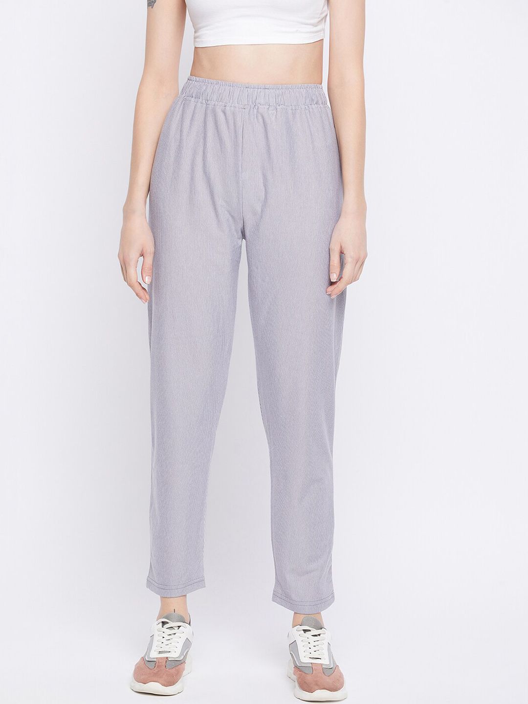 Okane Women Grey Track Pants Price in India