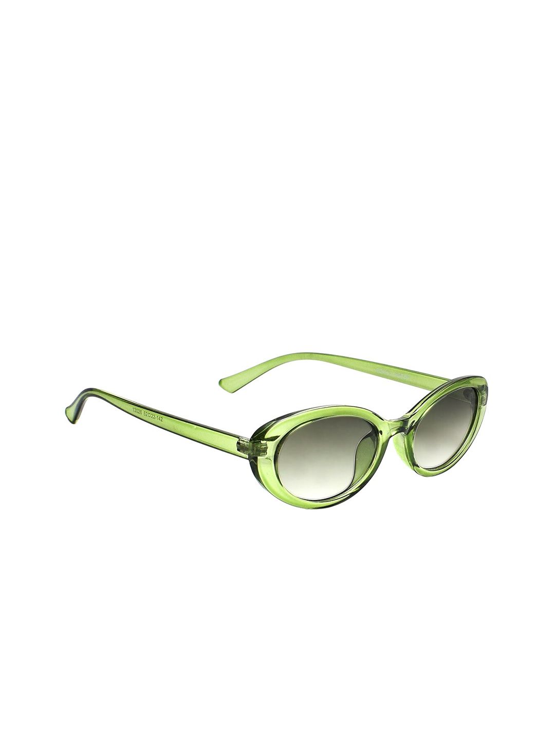 Peter Jones Eyewear Women Green Lens & Green Cateye Sunglasses with UV Protected Lens Price in India