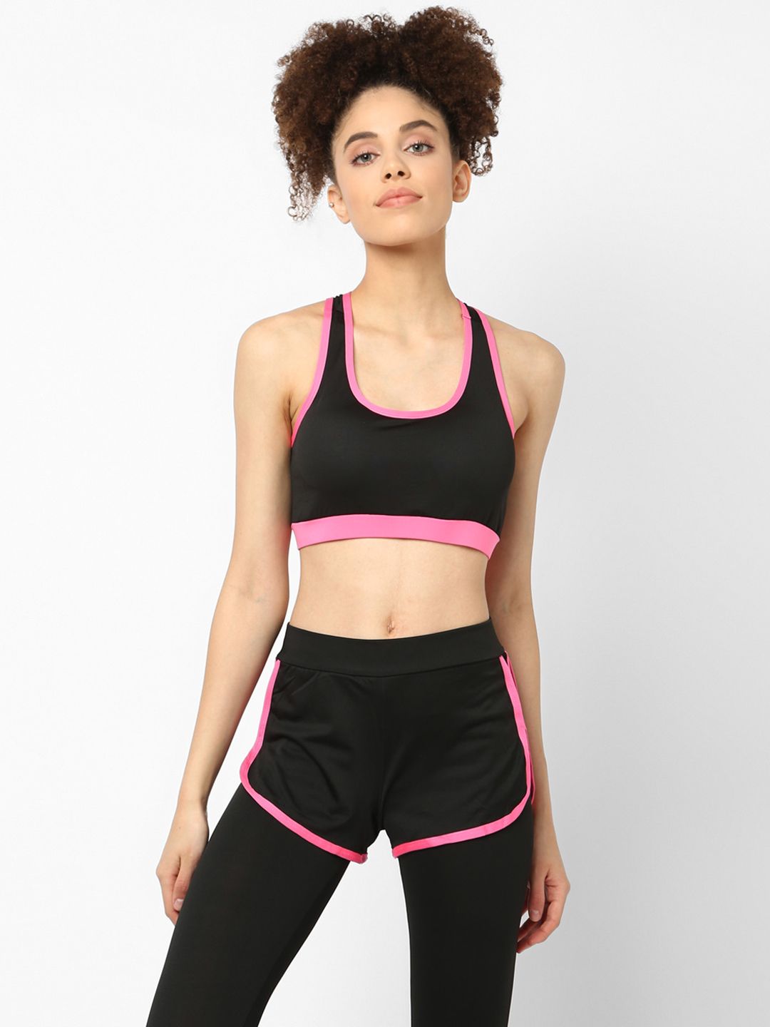 JerfSports Black Sports Bra Price in India