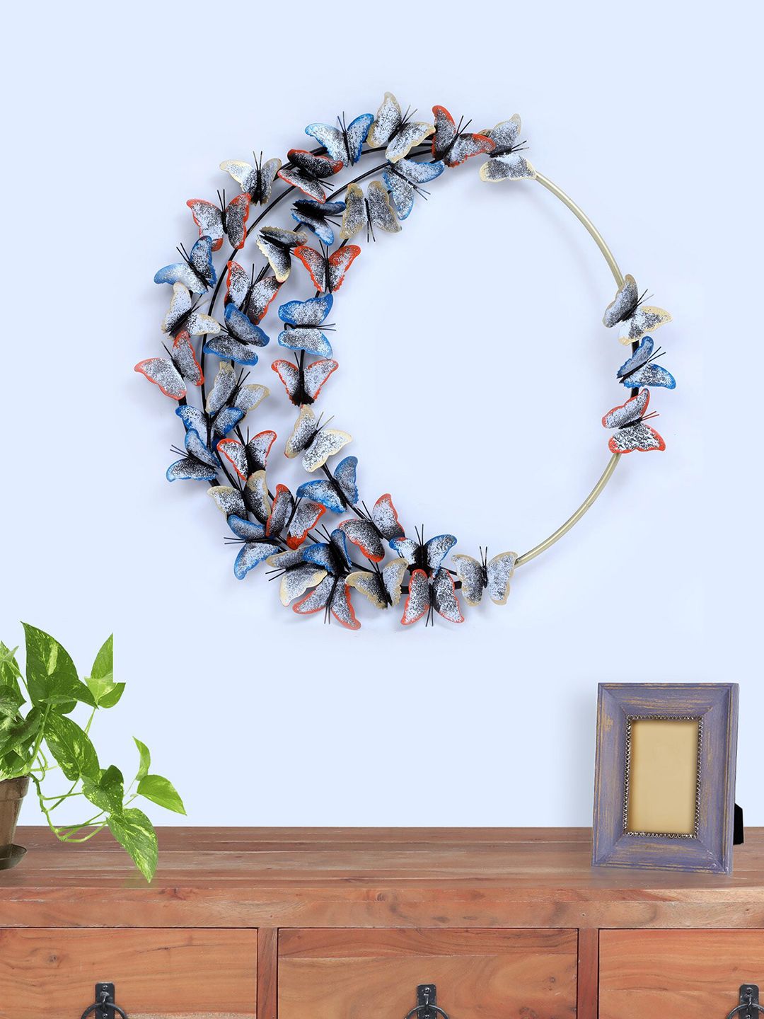 vedas Blue W-Alexa Butterfly Family Wall Decor Price in India
