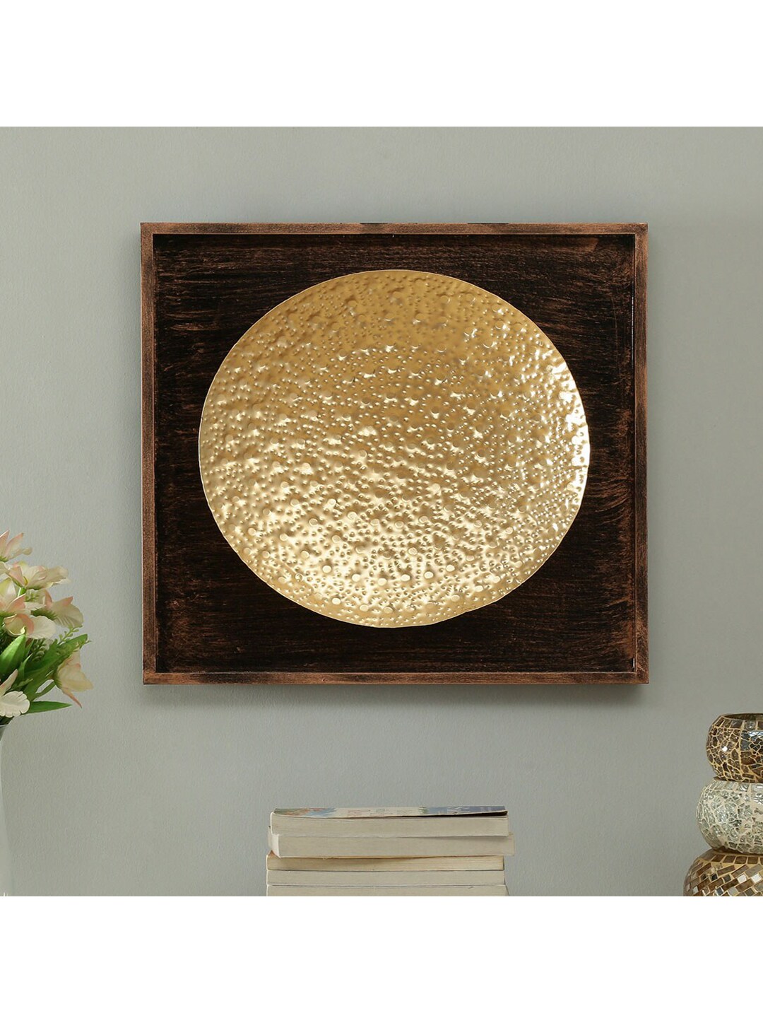 vedas Metallic-Toned Hammered Wall Decor Price in India
