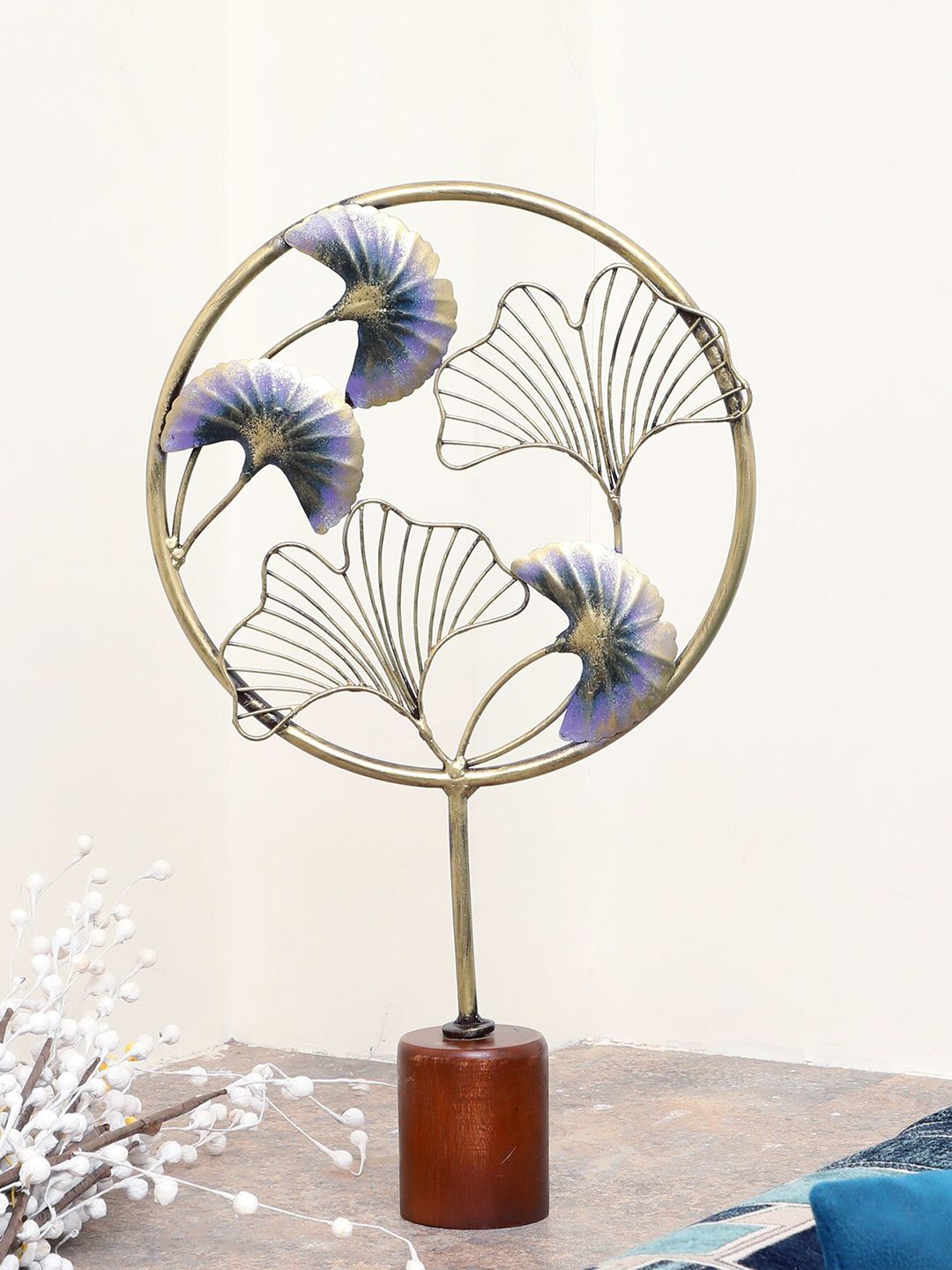 vedas Multicoloured T-Kima Leaf Table Decor Showpiece Price in India