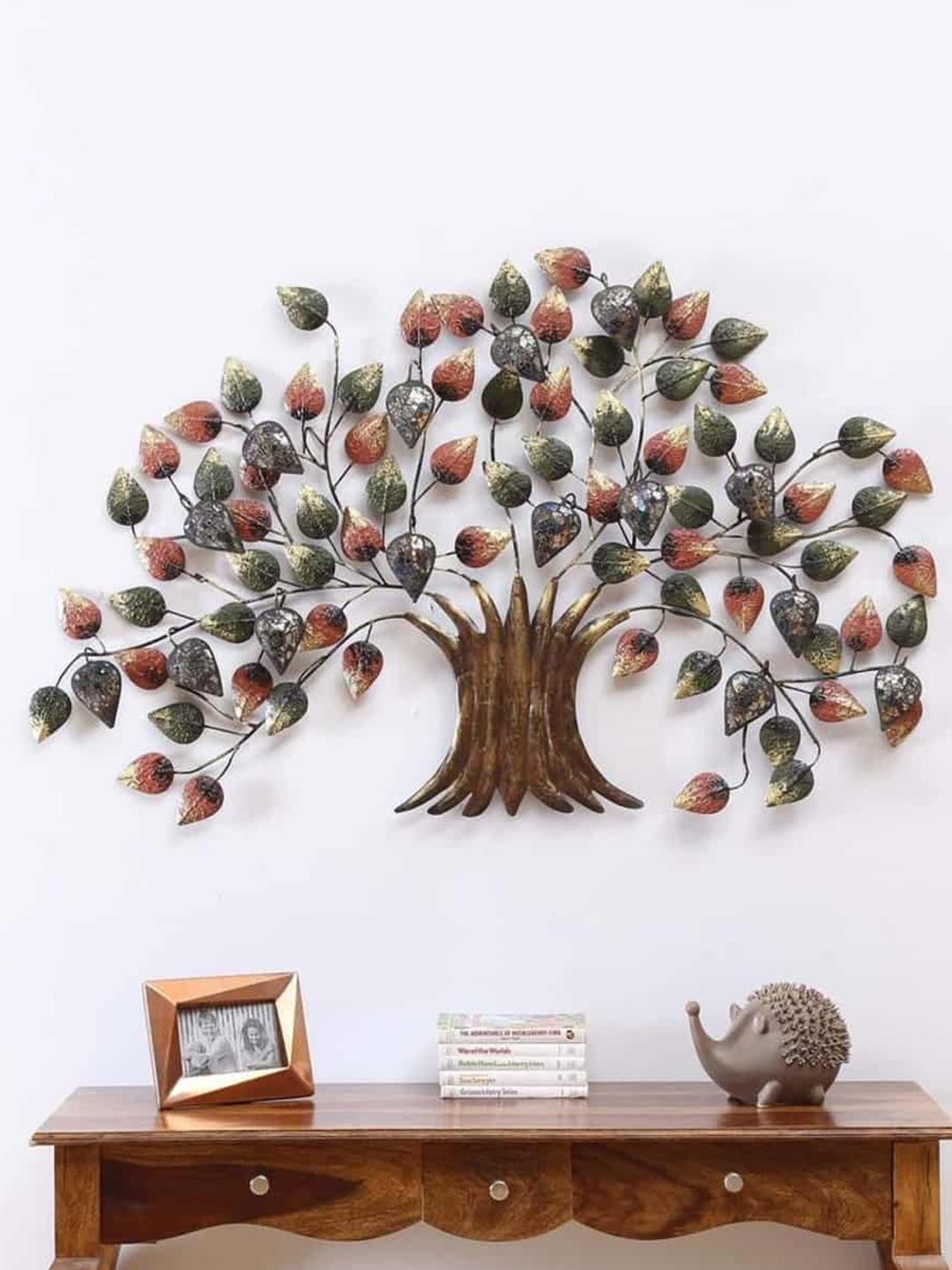 vedas Metallic-Toned W-Tulika Tree Wall Decor Price in India