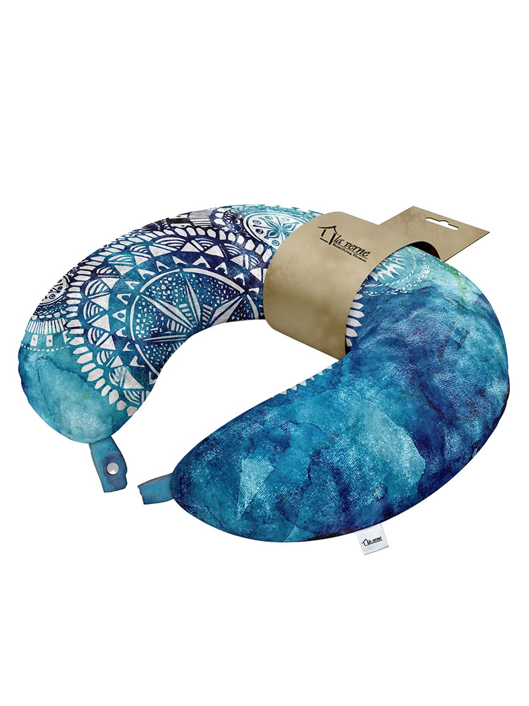 LA VERNE Assorted Velvet Travel Neck Pillow Price in India