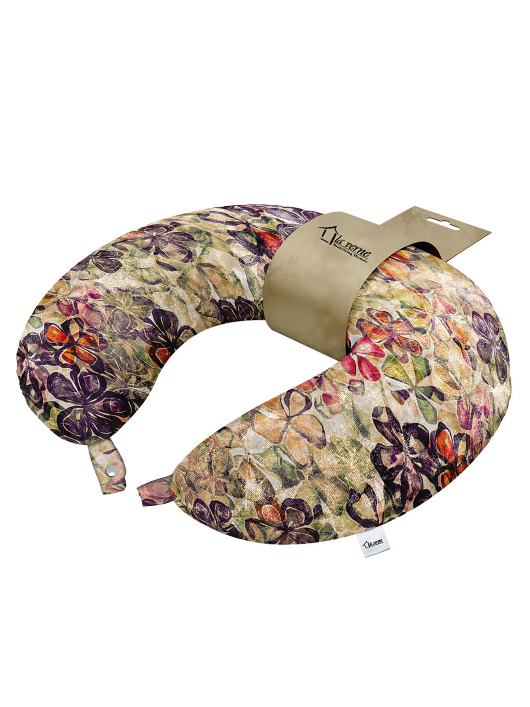 LA VERNE Assorted Floral Printed Travel Neck Pillow Price in India