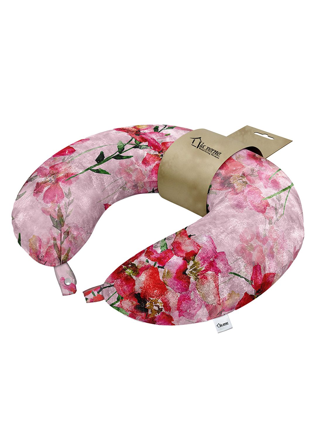 LA VERNE Assorted Floral Printed Travel Neck Pillow Price in India