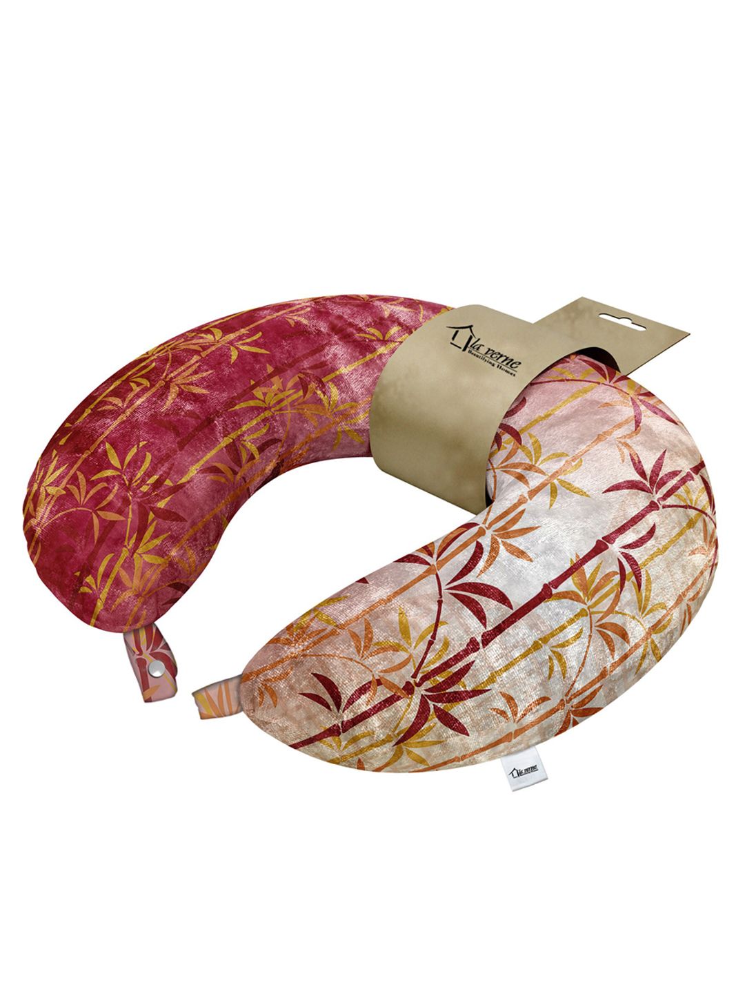 LA VERNE Assorted Floral Printed Travel Neck Pillow Price in India