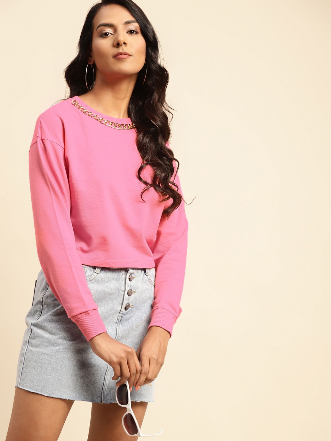 COVER STORY Women Pink Pullover Price in India