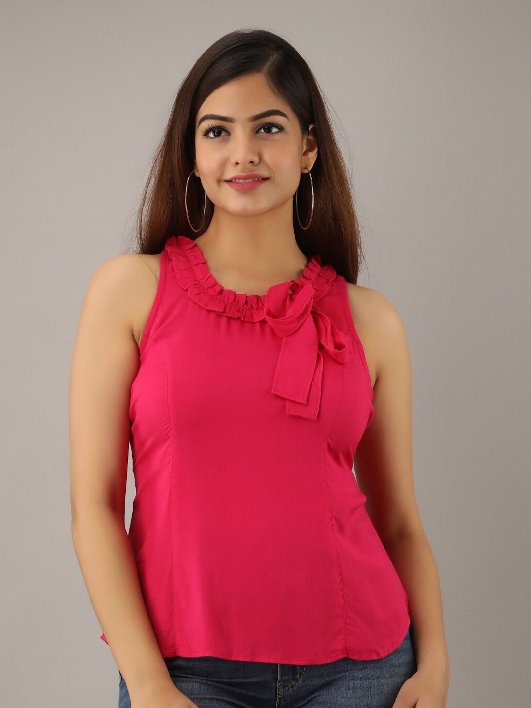 KALINI Women Pink Solid Tunic Price in India