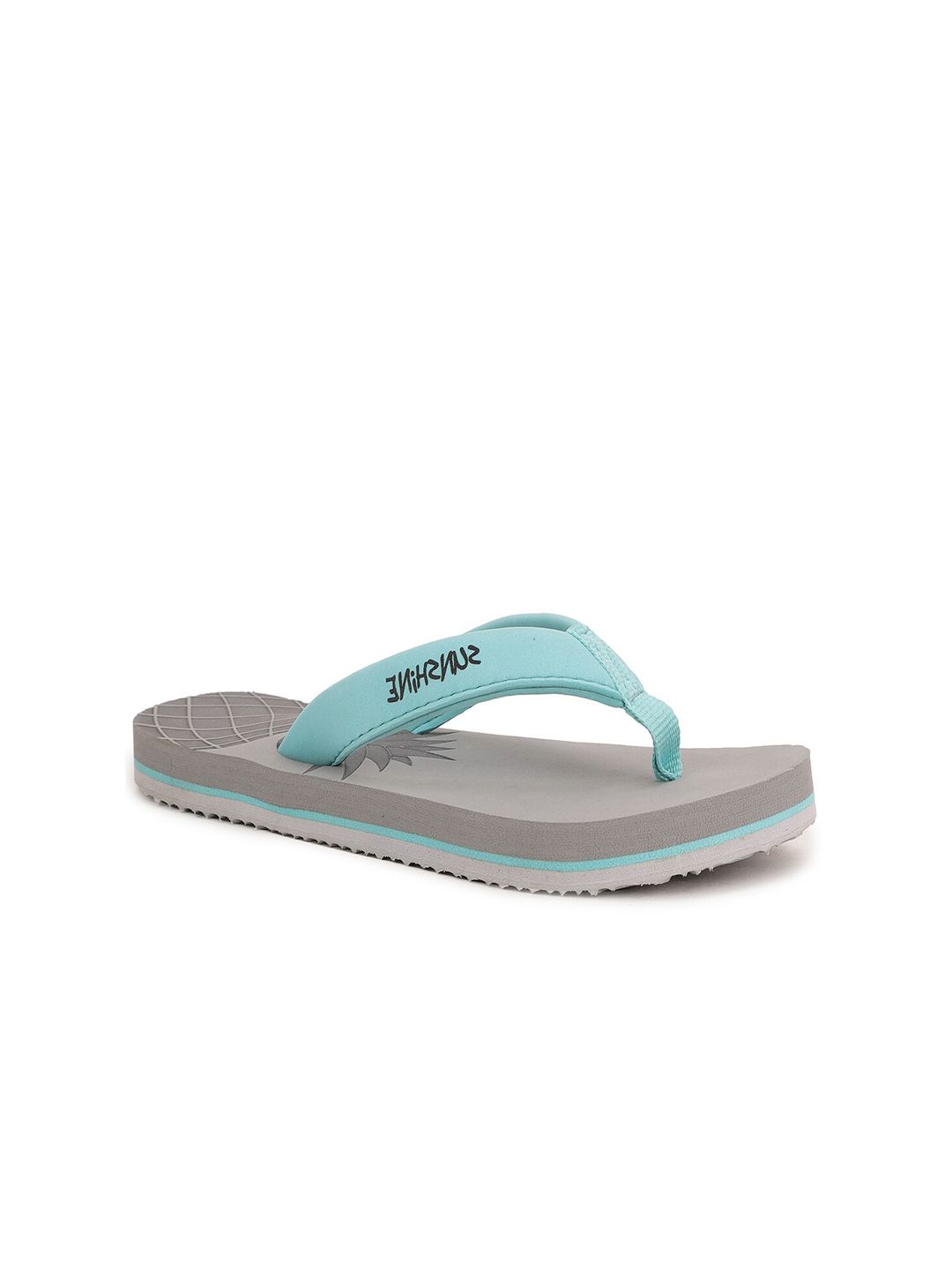 Bata Women Blue & Grey Colourblocked Room Slippers Price in India