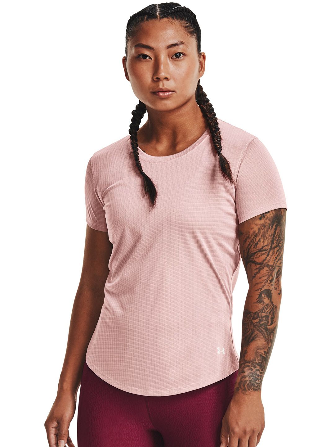 UNDER ARMOUR Women Pink UA Speed Stride 2.0 T-shirt Price in India