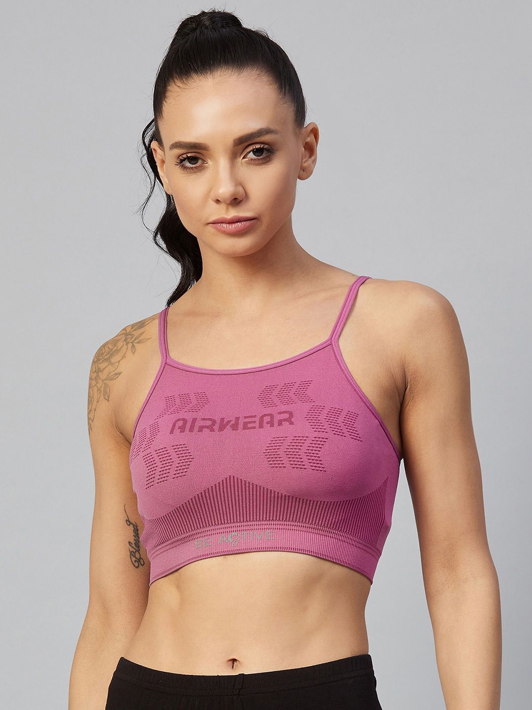 C9 AIRWEAR Mauve Lightly Padded & Non-Wired Seamless Bra-P2229-ROSE WINE Price in India