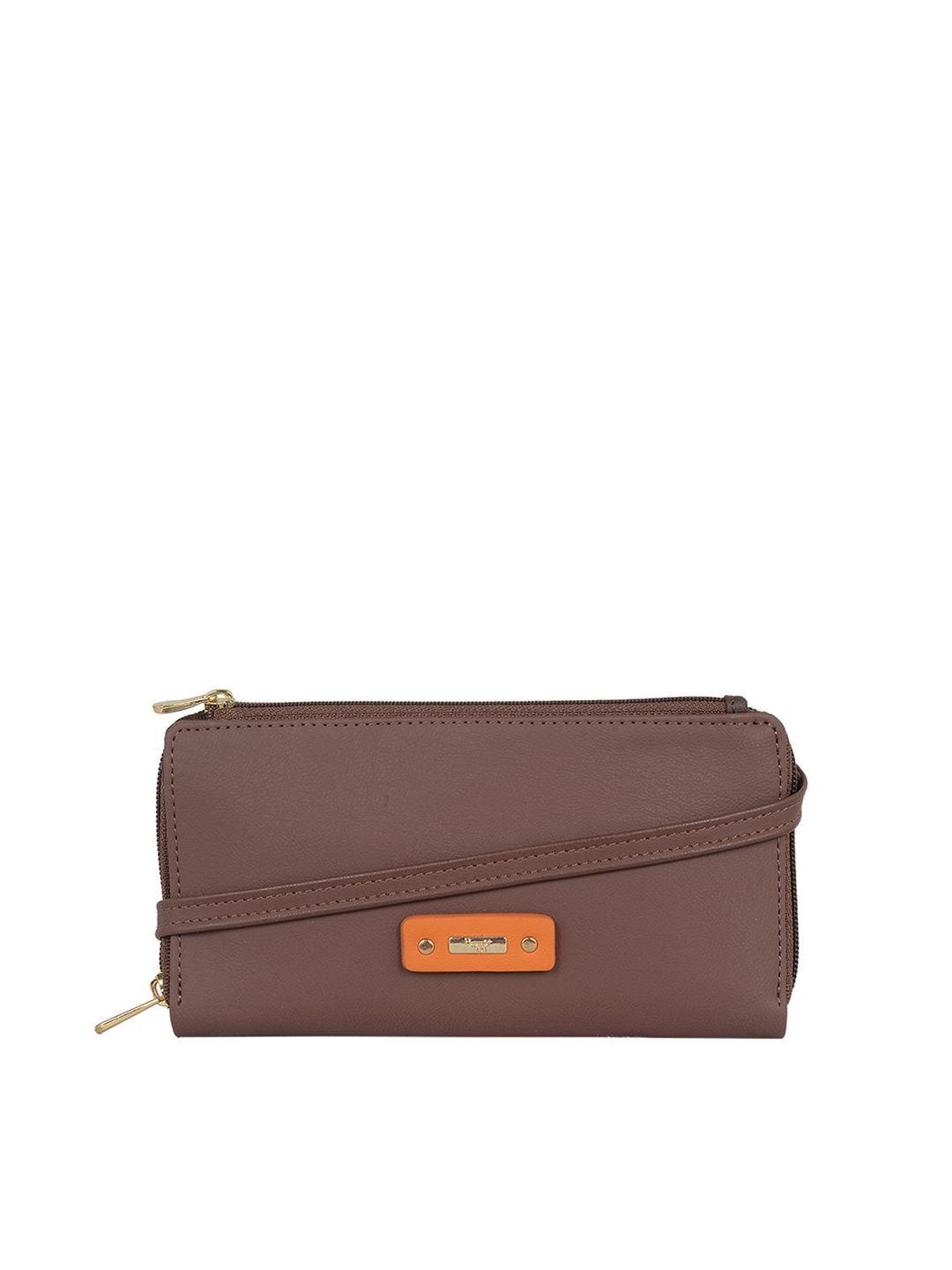 Baggit Women Brown Zip Around Wallet Price in India