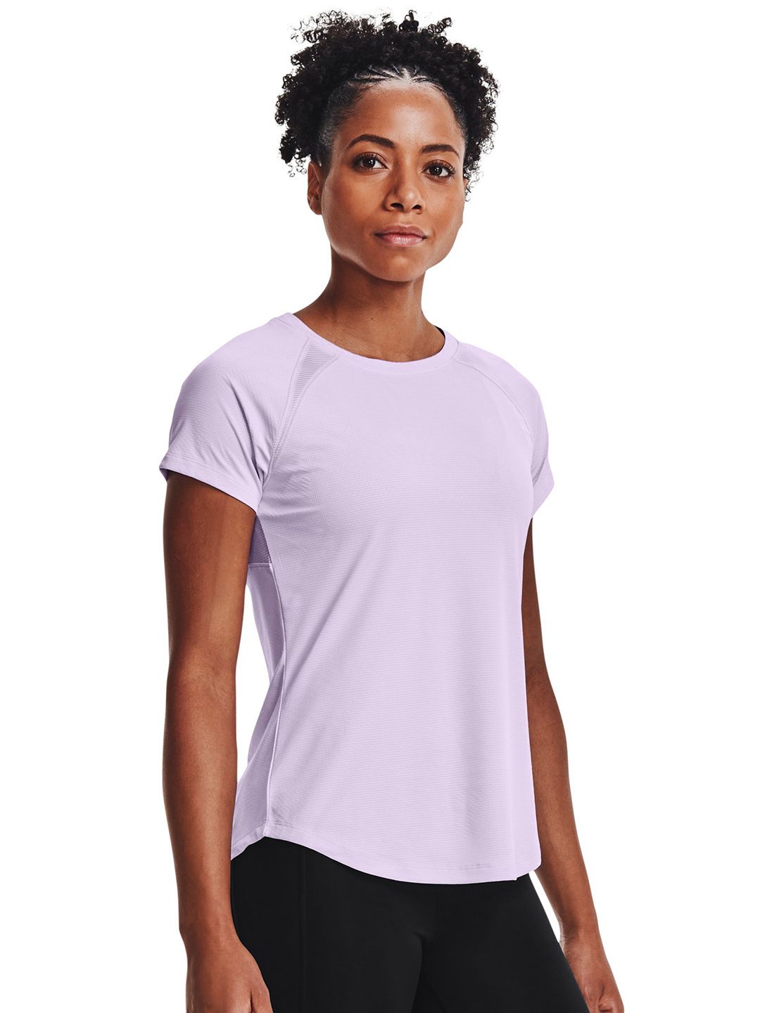 UNDER ARMOUR Women Lavender UA Coolswitch Run SS T-shirt Price in India