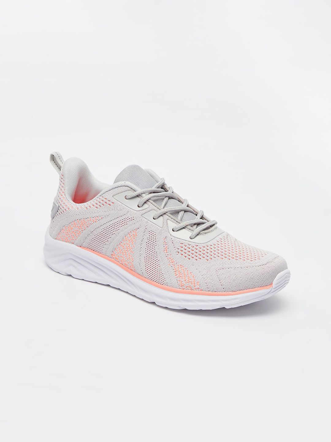 shoexpress Women Grey Textile Training or Gym Non-Marking Shoes Price in India