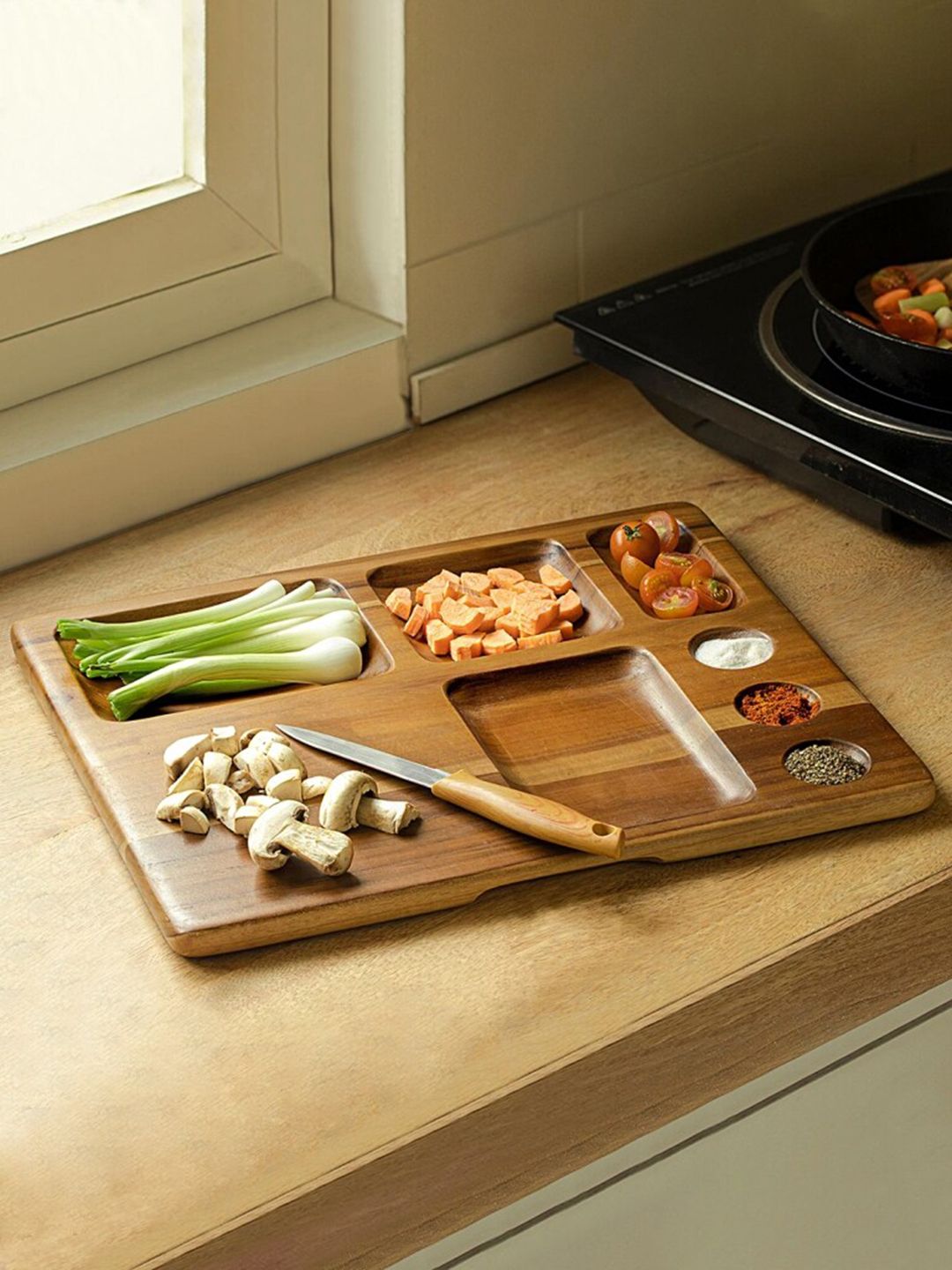 ellementry Brown Sous Chef Multi-Utility Platter Price in India