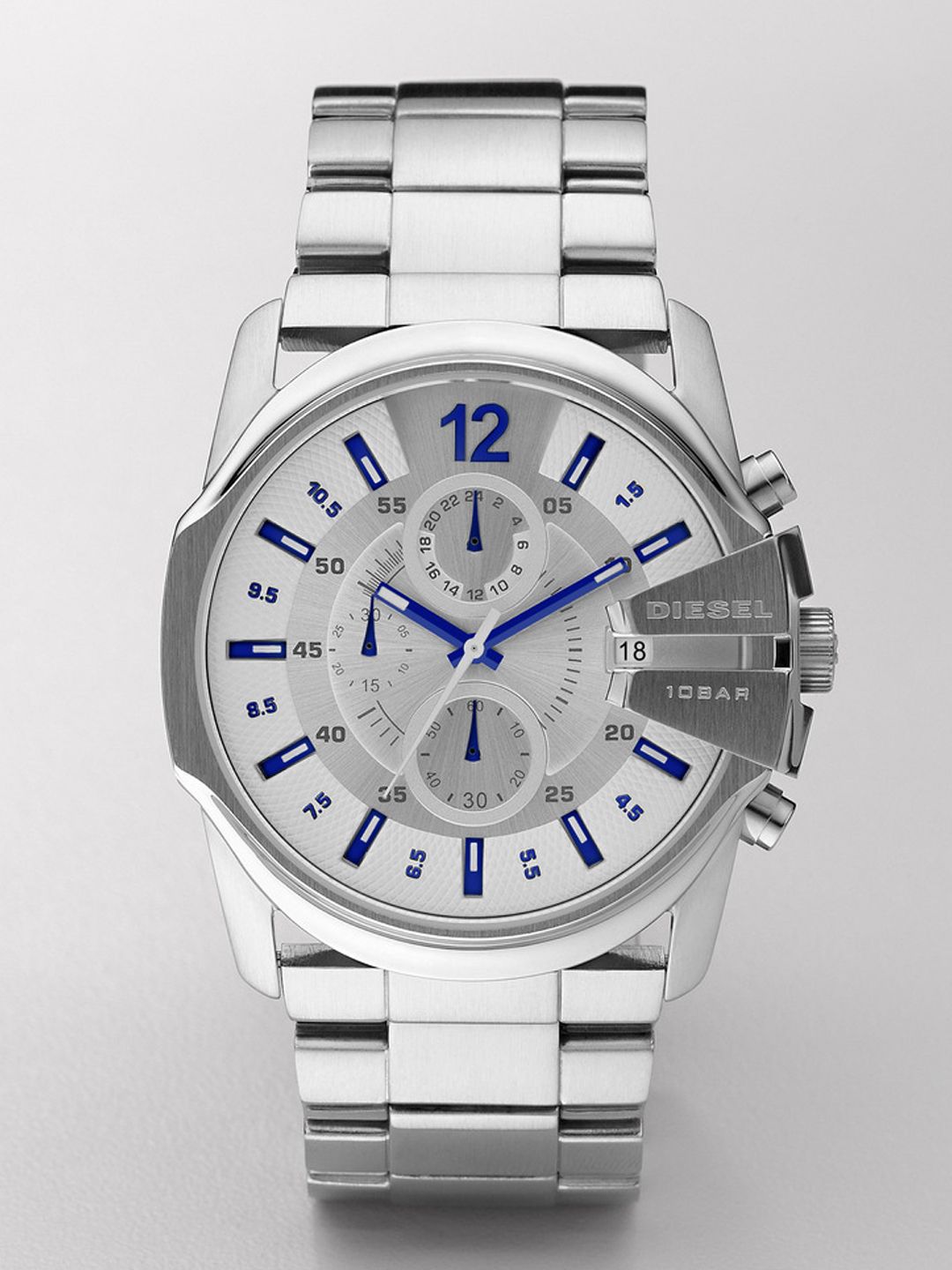 Buy DIESEL Men White & Silver-Toned Chronograph Watch DZ4181