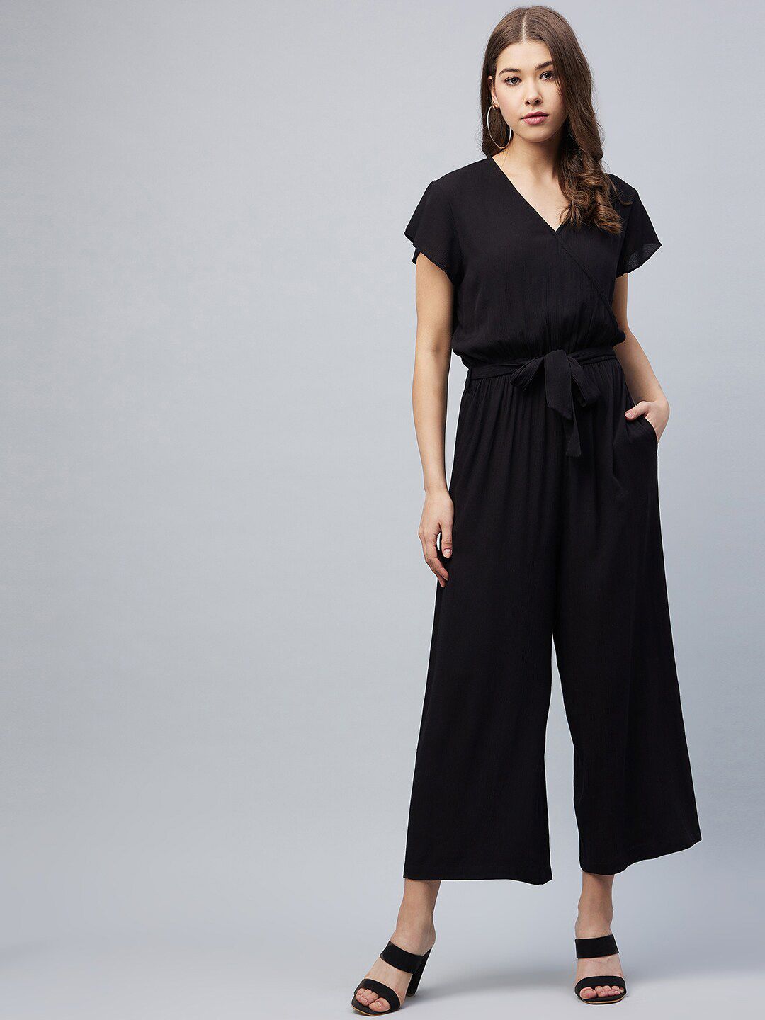 StyleStone Black Basic Jumpsuit Price in India