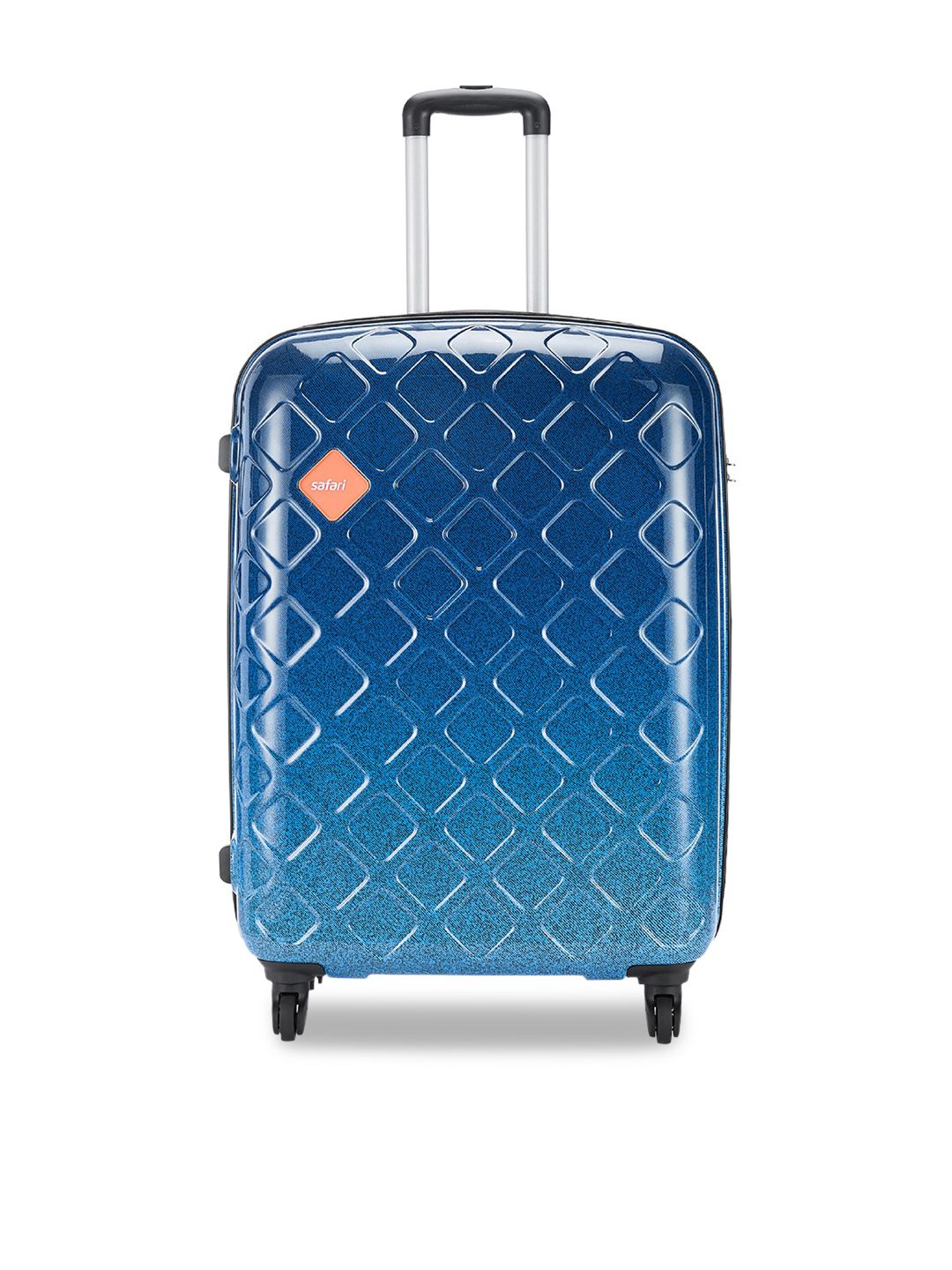 Safari Blue Mosaic Ombre Large Printed Polycarbonate Trolley Price in India