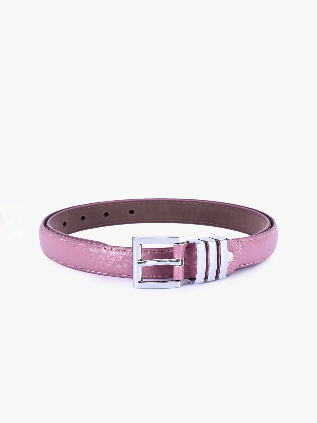 BuckleUp Women Pink Solid Belt Price in India