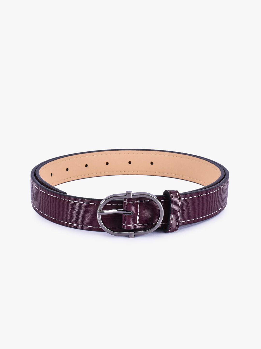 BuckleUp Women Brown Solid Belt Price in India