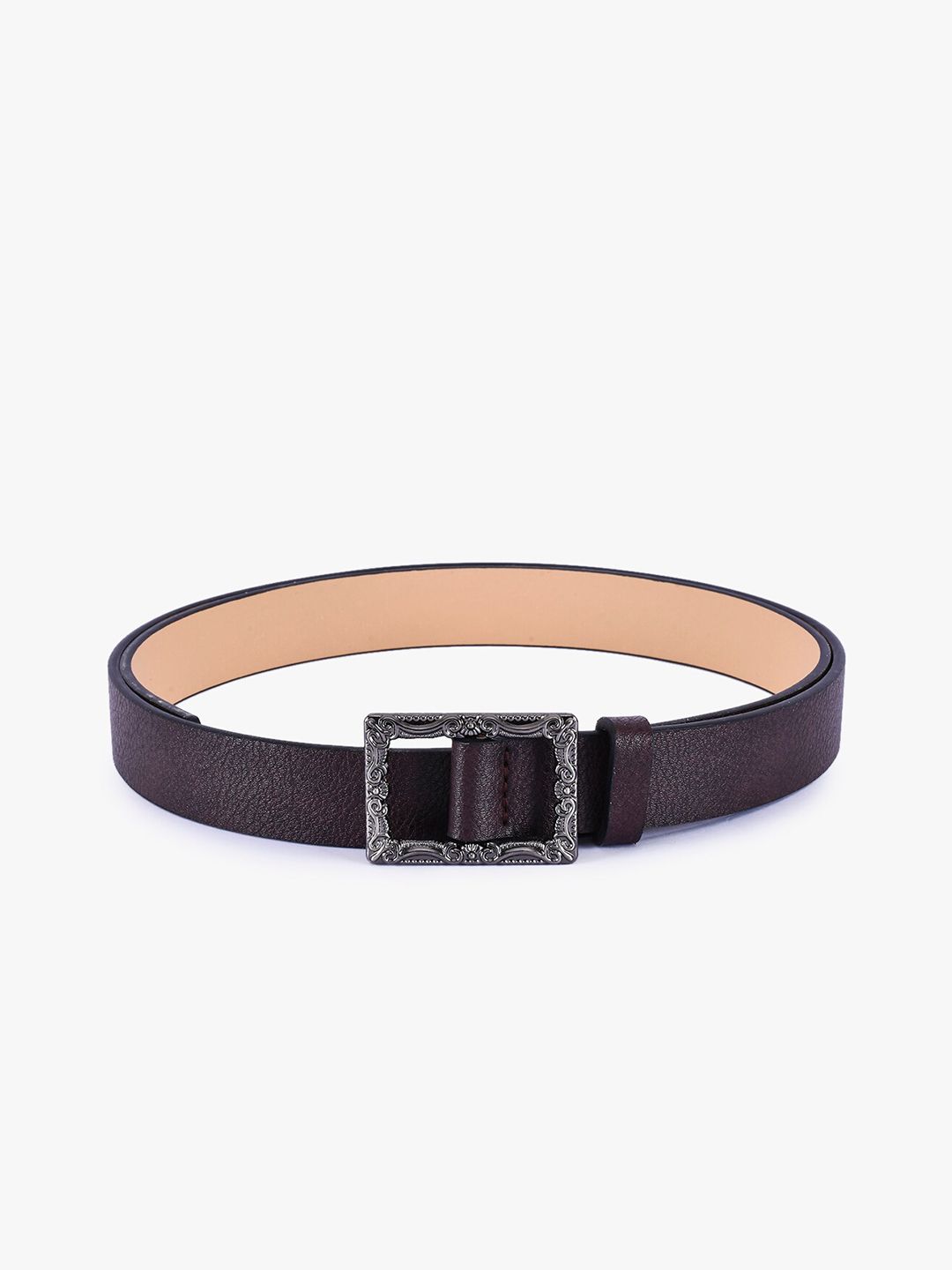 BuckleUp Women Brown Buckle-Up Belt Price in India