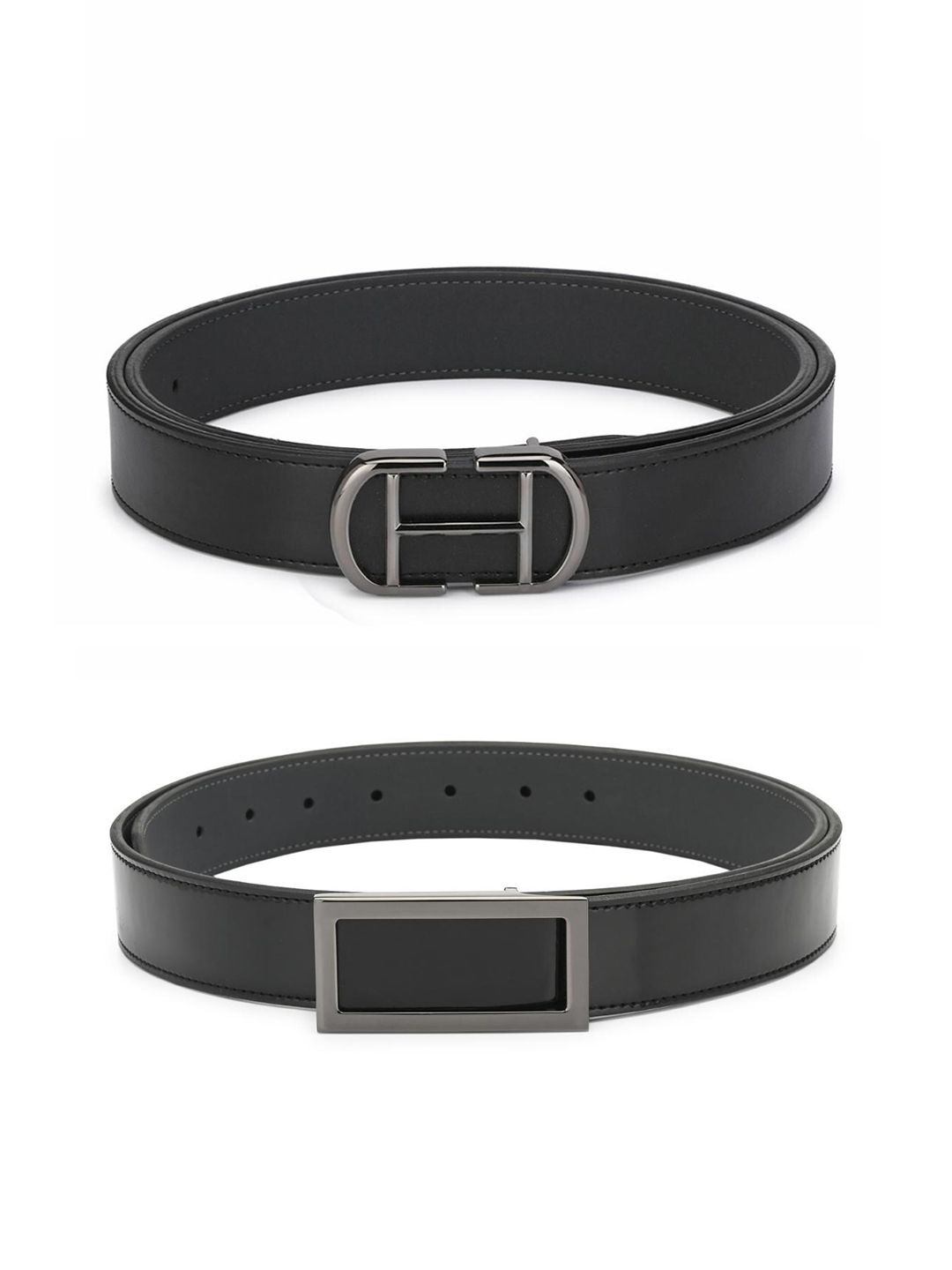 Calvadoss Women Black Set Of 2 Belt Price in India