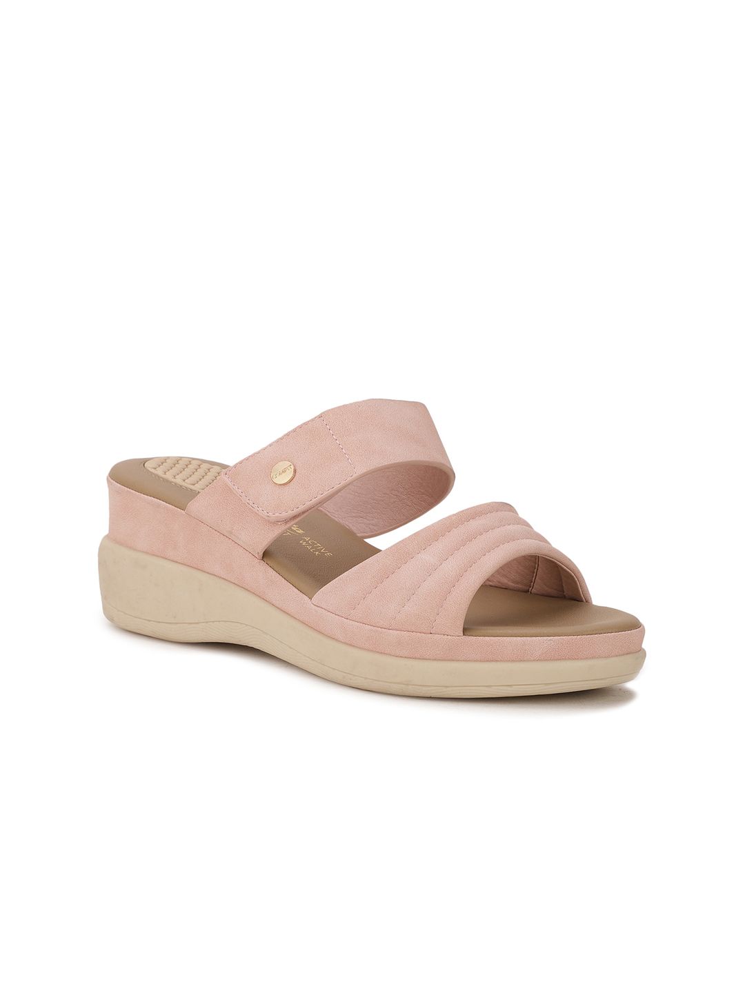 Bata Pink PU Flatform Sandals Price in India