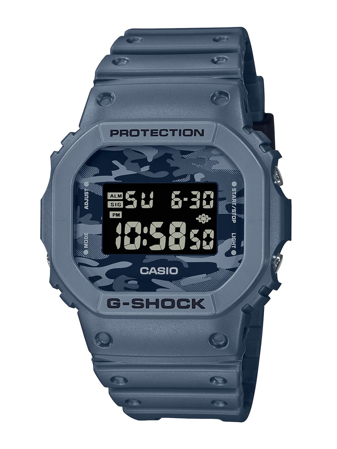 Buy CASIO Men G-Shock DW-5600FF-8DR Silver Digital Dial Silver