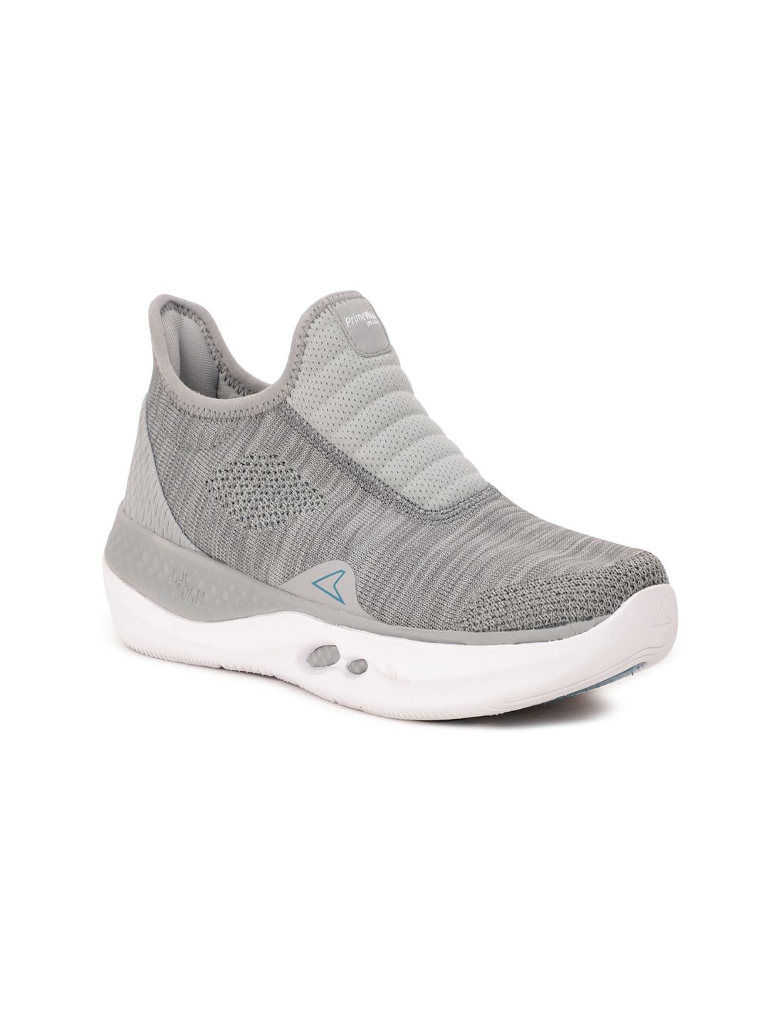 Power Women Grey Woven Design Slip-On Sneakers Price in India