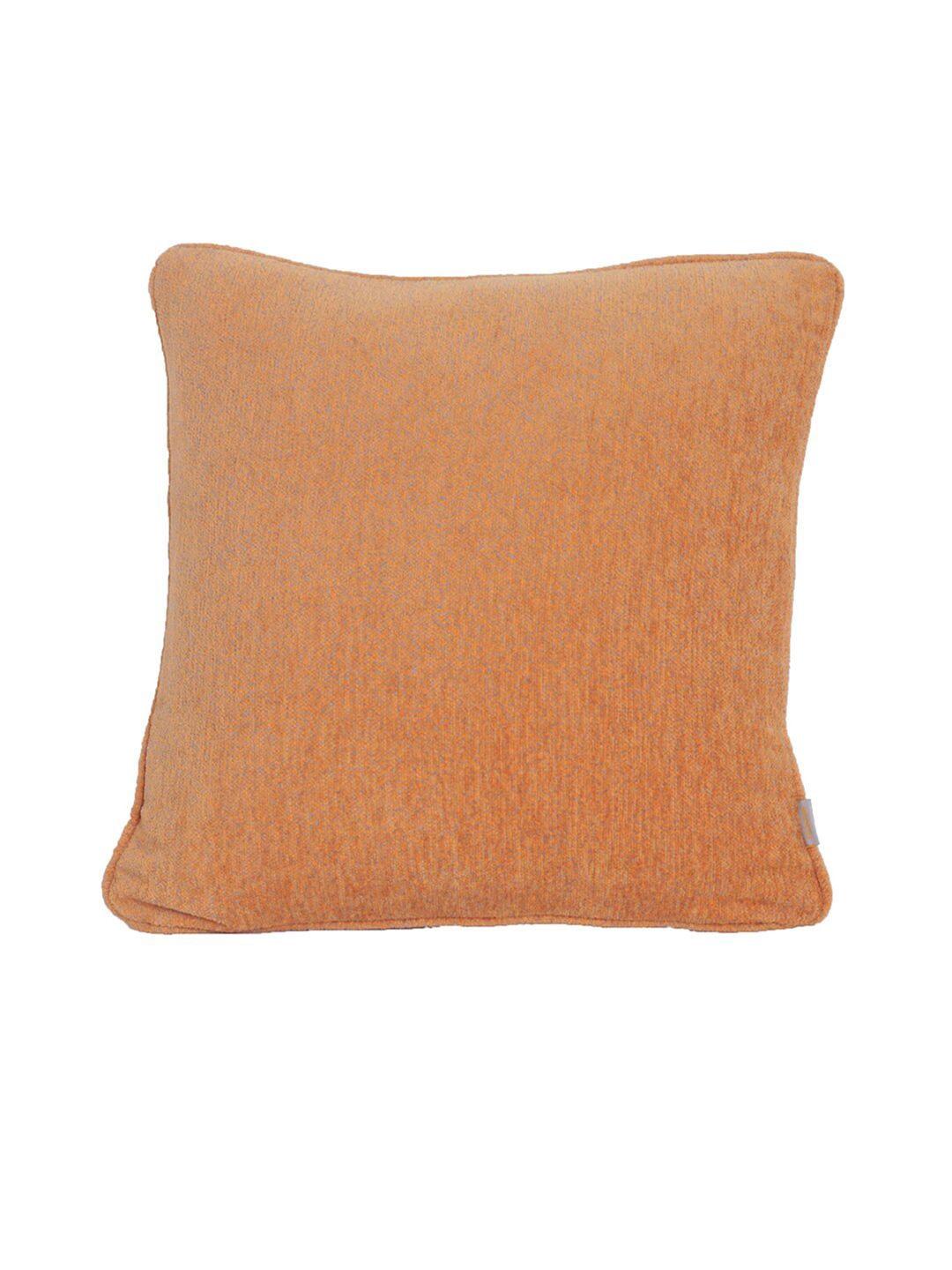 MASPAR Orange Solid Pure Cotton Square Cushion Cover Price in India