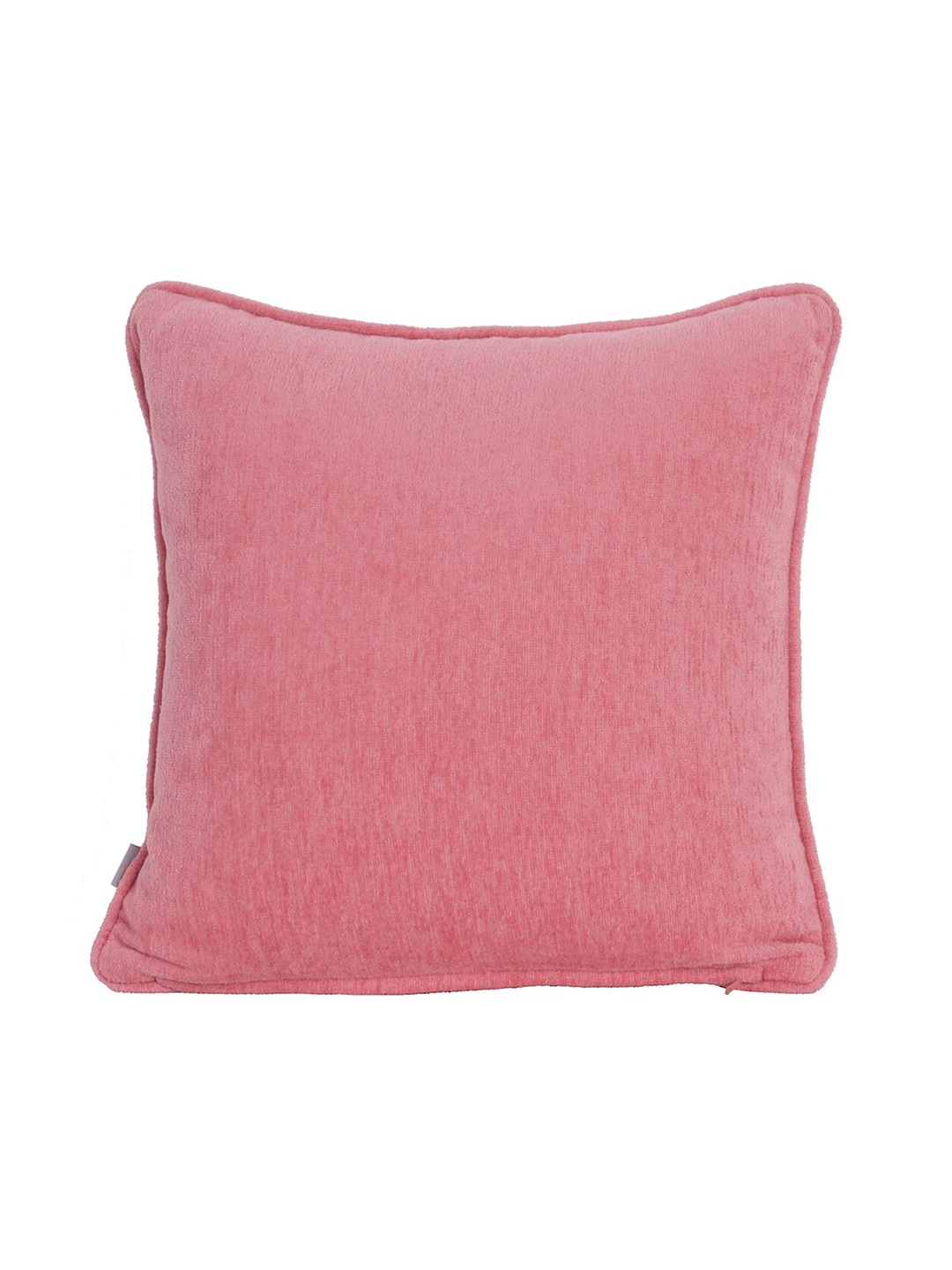 MASPAR Pink Solid 310 GSM Square Cushion Covers Price in India